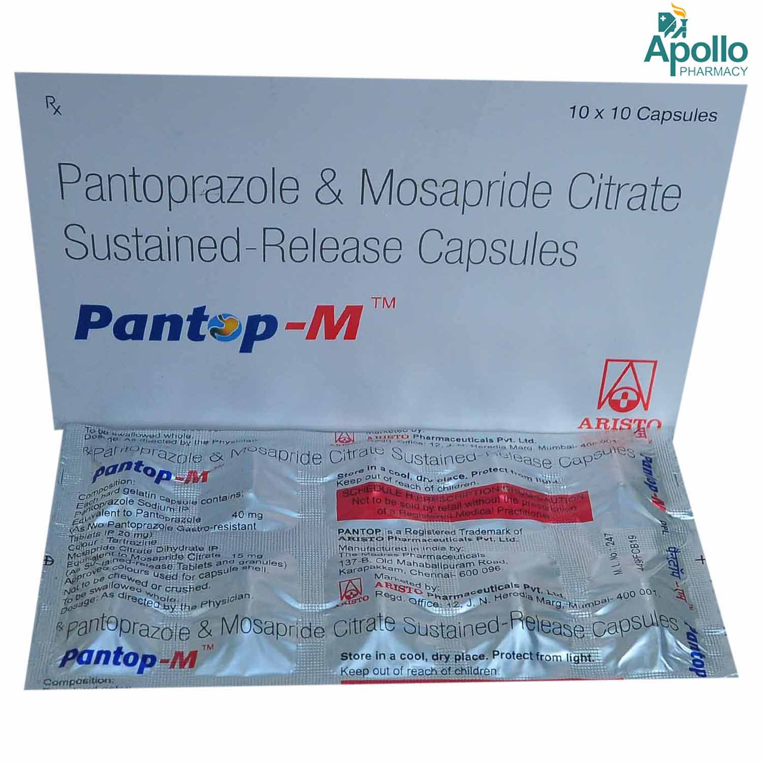 Pantop M Capsule 10's, Pack of 10 Pantop M Capsule 10's, Pack of 10
