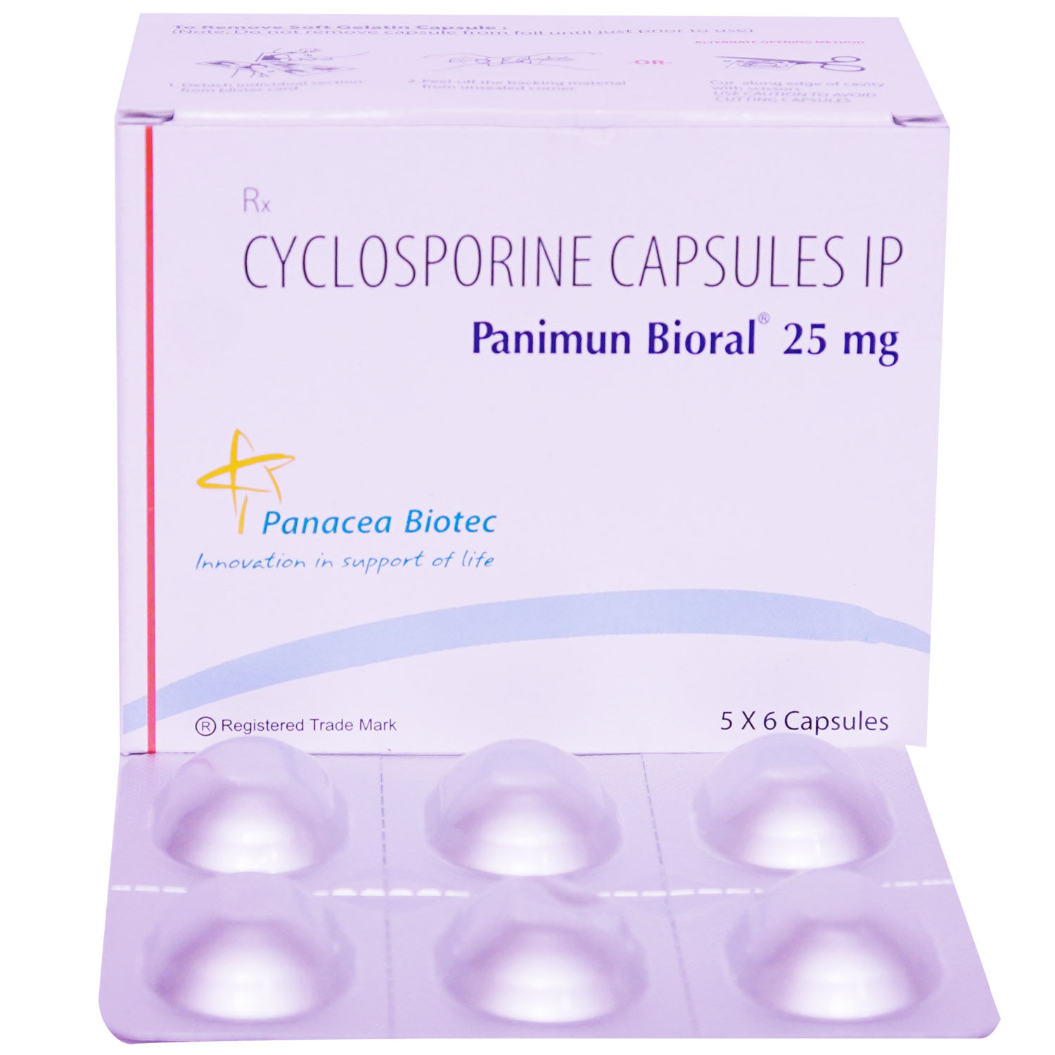 Buy Panimun Bioral 25 mg Capsule 6's Online