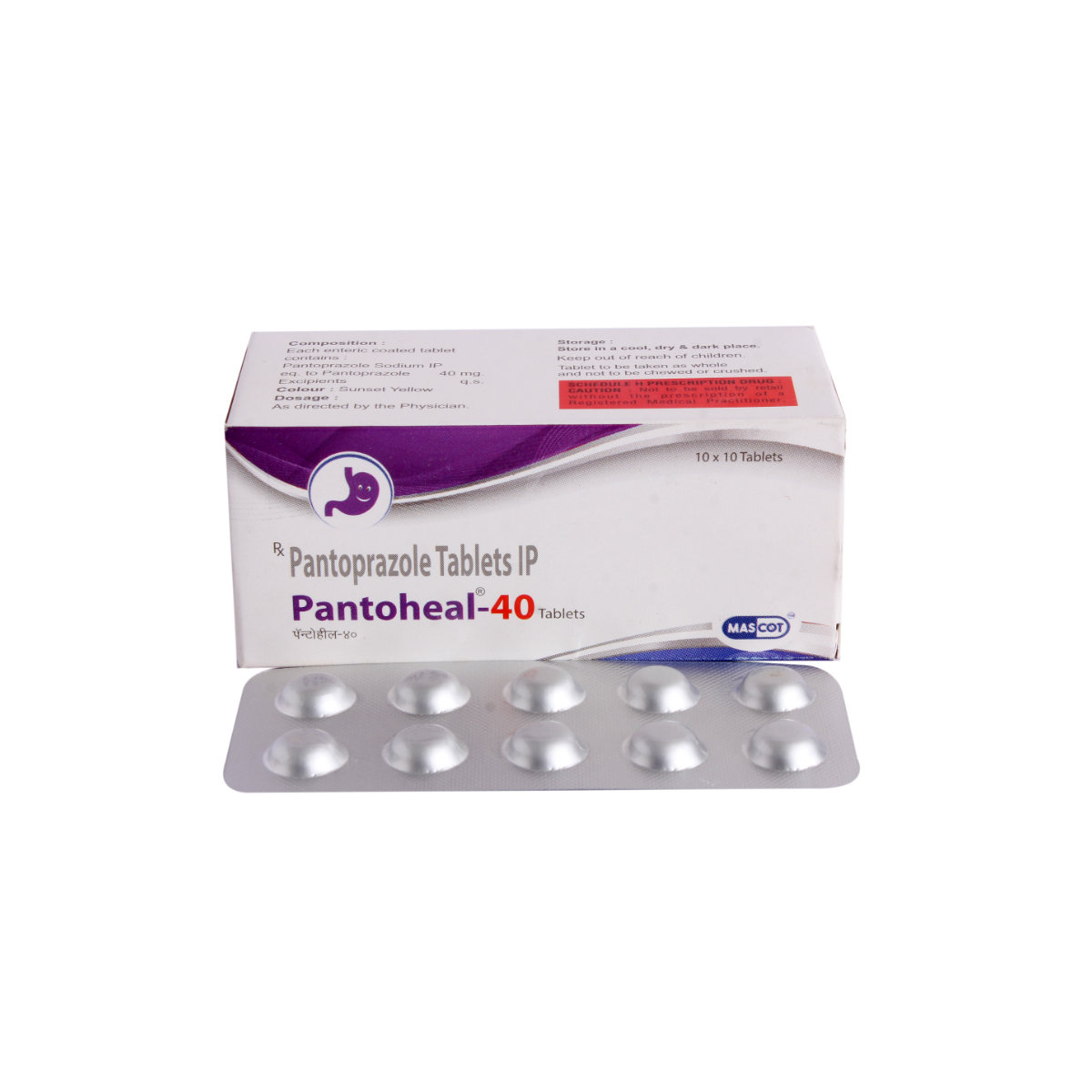 Pantoheal 40 mg Tablet 10's, Pack of 10 TABLETS Pantoheal 40 mg Tablet 10's, Pack of 10 TABLETS