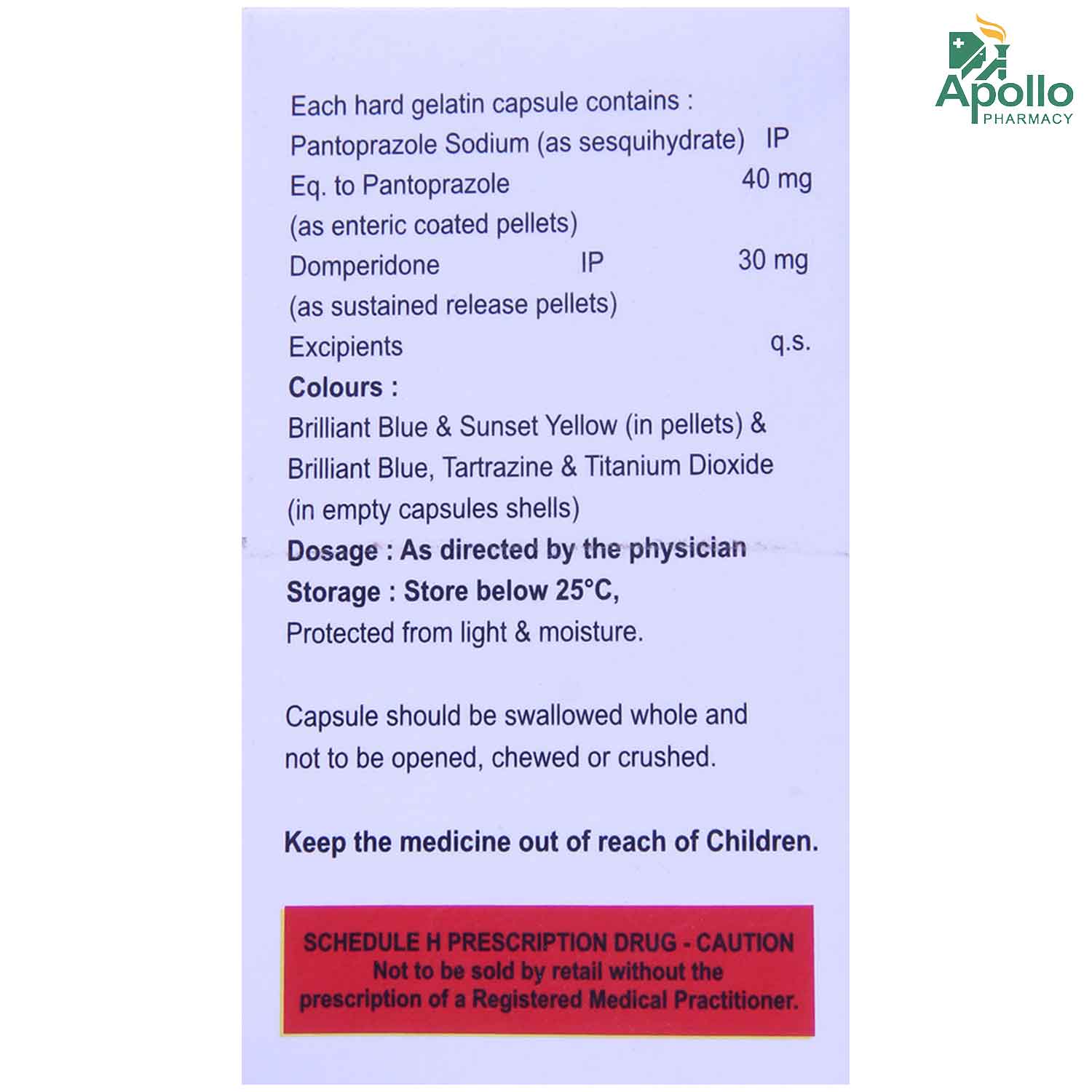 Pantosam-DSR Capsule 10's, Pack of 10 Pantosam-DSR Capsule 10's, Pack of 10