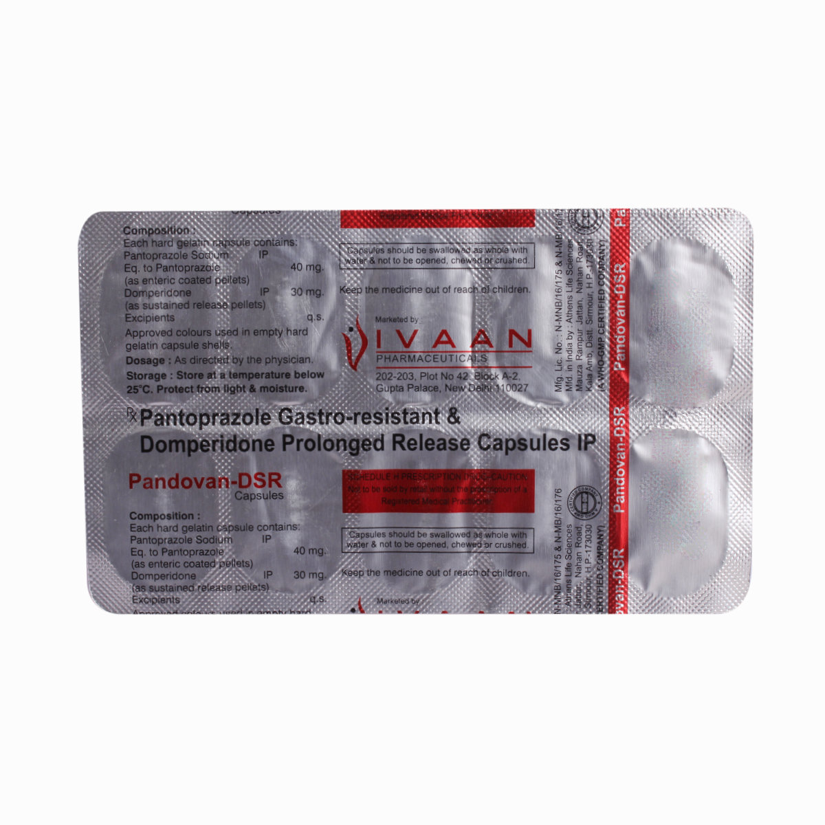 Pandovan-DSR Capsule 10's, Pack of 10 Pandovan-DSR Capsule 10's, Pack of 10