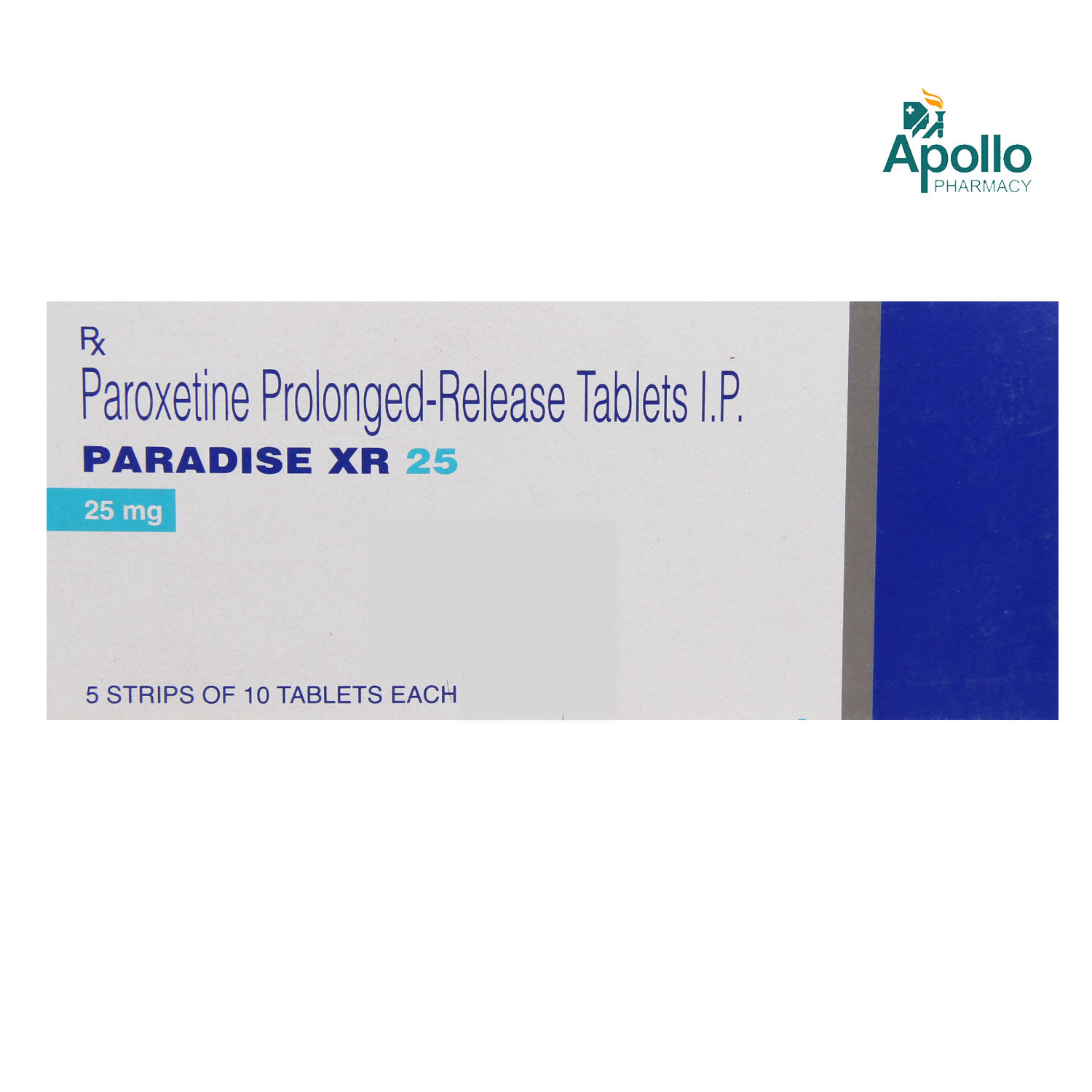 Buy PARADISE XR 25MG TABLET Online