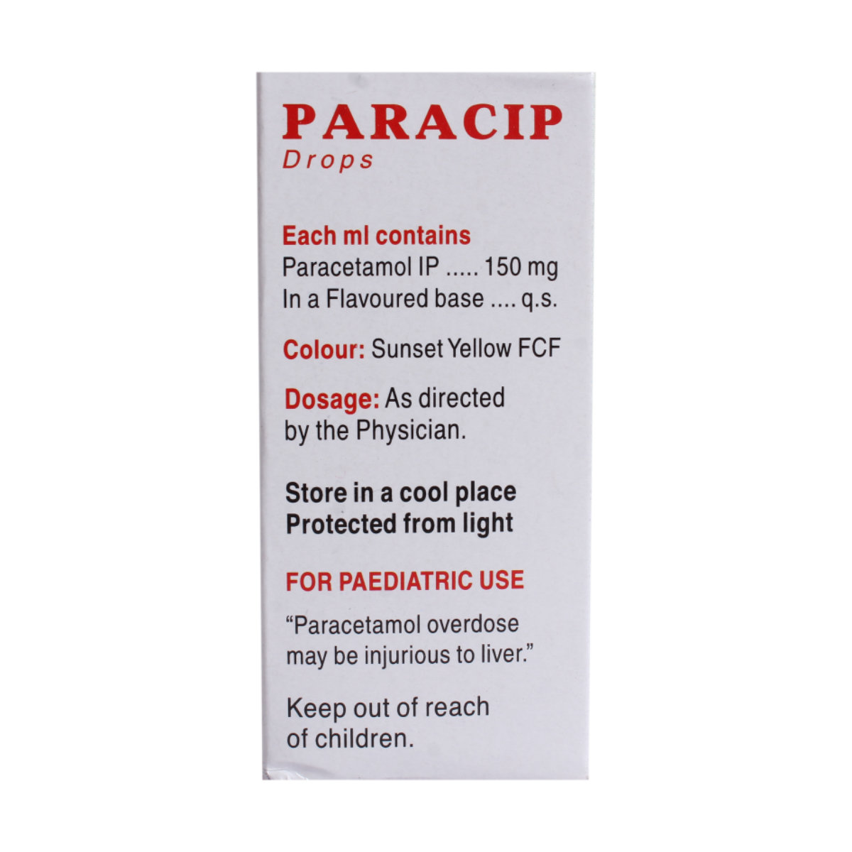 Paracip Drops 15 ml, Pack of 1 Drops Paracip Drops 15 ml, Pack of 1 Drops