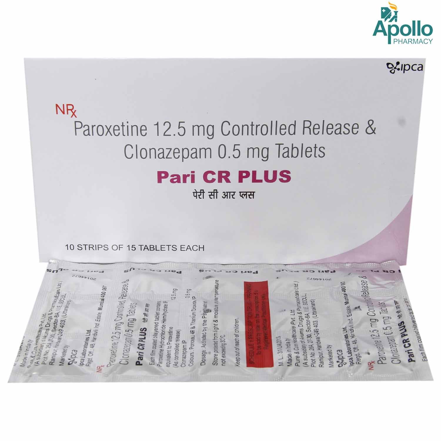 Pari CR Plus Tablet 15's, Pack of 15 TABLETS Pari CR Plus Tablet 15's, Pack of 15 TABLETS