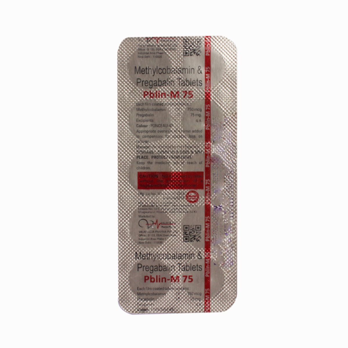 Pblin-M 75 Tablet 10's, Pack of 10 TABLETS Pblin-M 75 Tablet 10's, Pack of 10 TABLETS