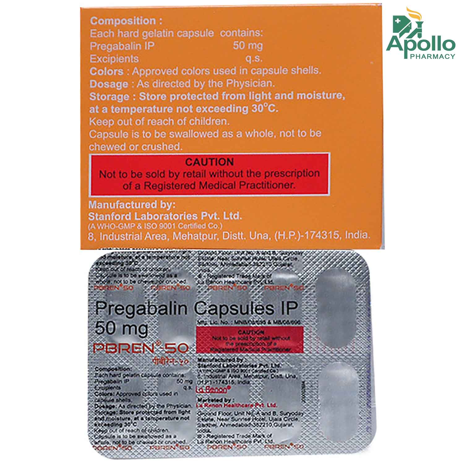 Pbren-50 Capsule 10's, Pack of 10 CAPSULES Pbren-50 Capsule 10's, Pack of 10 CAPSULES