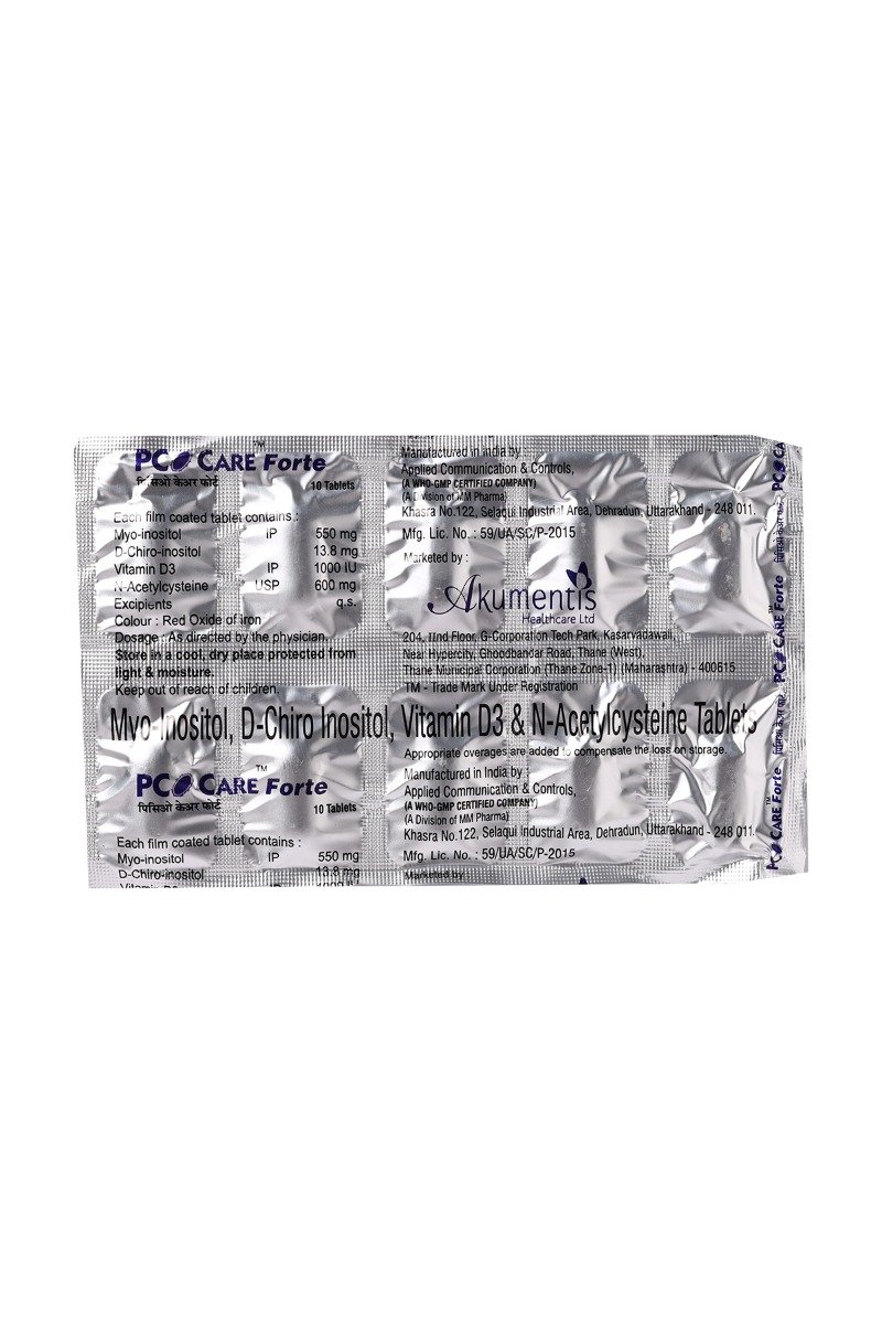 Pcocare Forte Tablet 10's, Pack of 10 Pcocare Forte Tablet 10's, Pack of 10