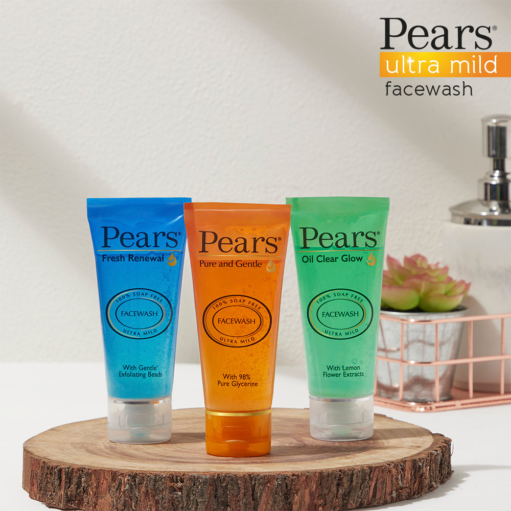 Pears Oil Clear Glow Face Wash 60 gm | With Lemon Flower Extract | Soap Free | For Normal To Oily Skin, Pack of 1 Pears Oil Clear Glow Face Wash 60 gm | With Lemon Flower Extract | Soap Free | For Normal To Oily Skin, Pack of 1