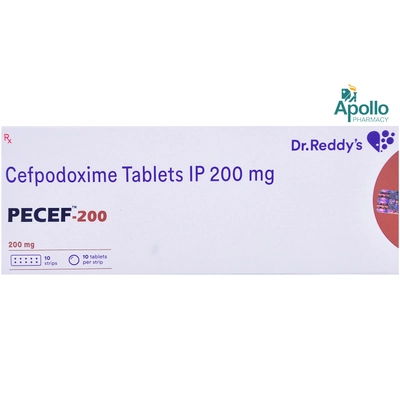 Pecef-200 Tablet 10's, Pack of 10 TabletS