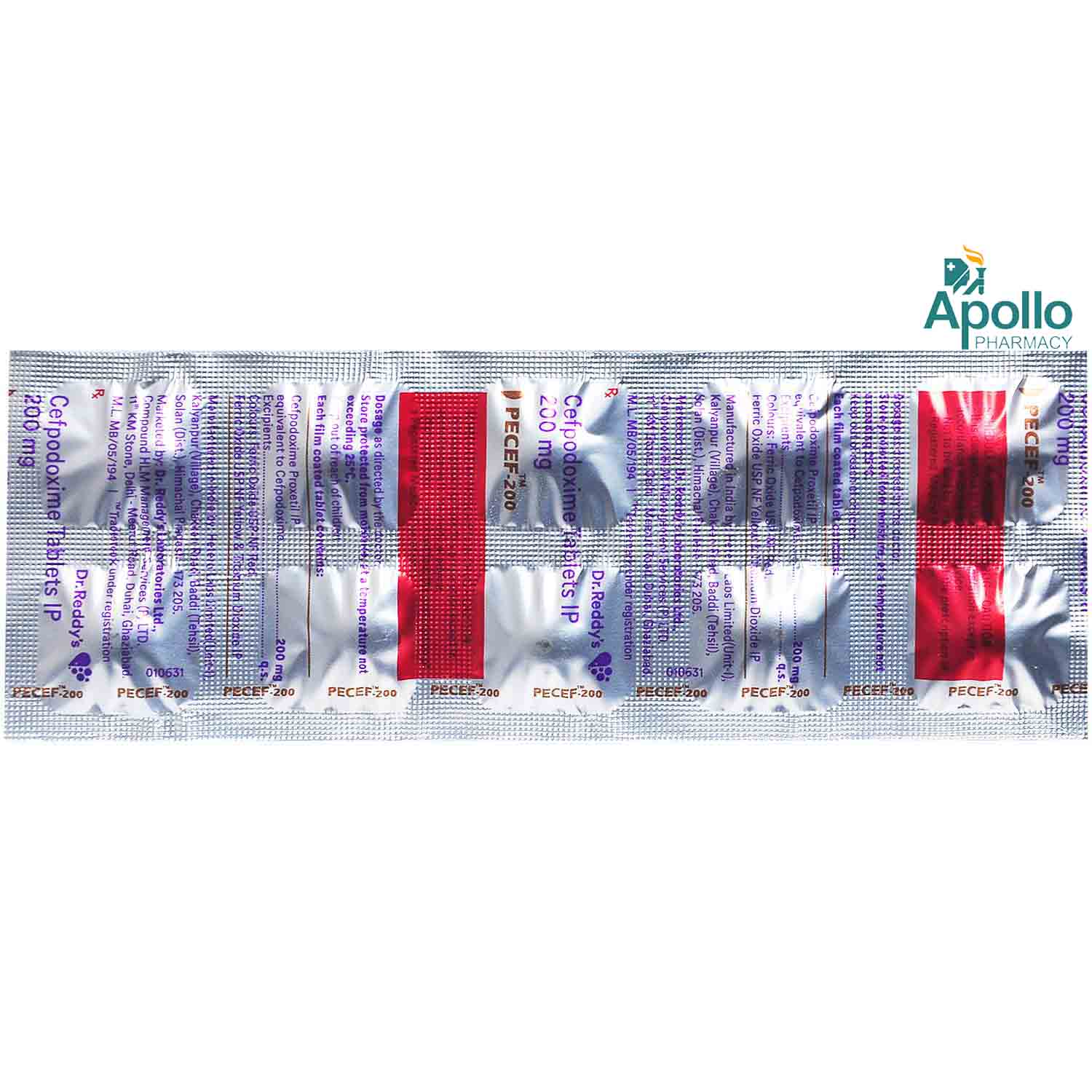 Pecef-200 Tablet 10's, Pack of 10 TabletS Pecef-200 Tablet 10's, Pack of 10 TabletS