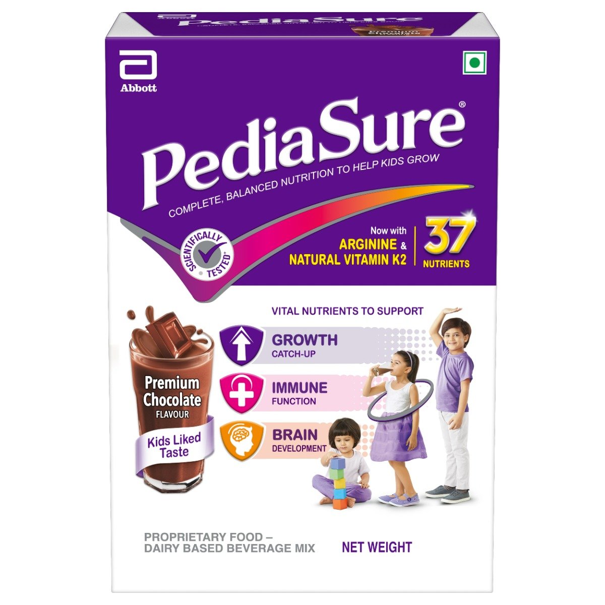 Pediasure Complete, Balanced Nutrition Premium Chocolate Flavour Nutrition Powder for Kids Growth, 750 gm, Pack of 1 Pediasure Complete, Balanced Nutrition Premium Chocolate Flavour Nutrition Powder for Kids Growth, 750 gm, Pack of 1