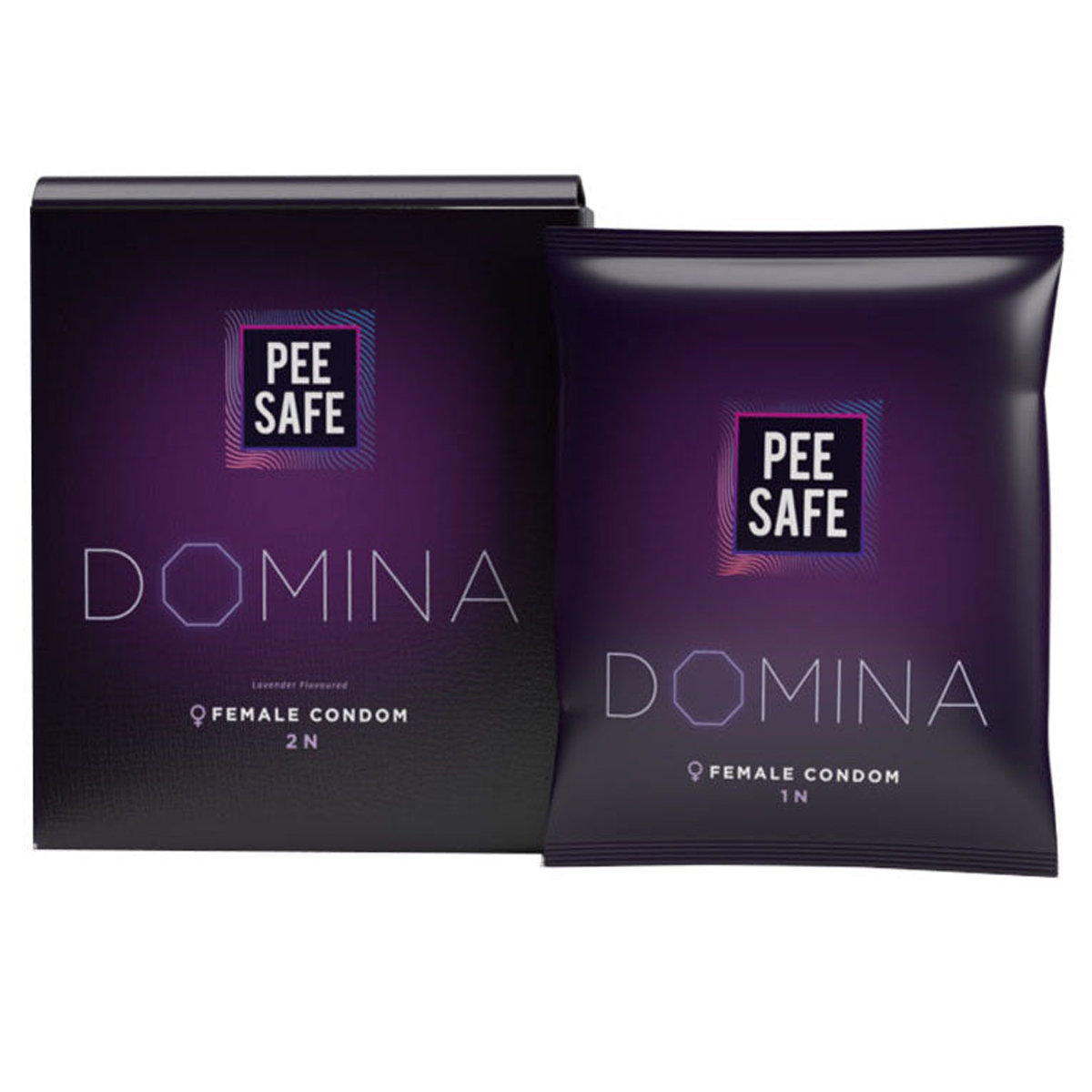 Pee Safe Domina Female Condom, 2 Count, Pack of 1 Pee Safe Domina Female Condom, 2 Count, Pack of 1