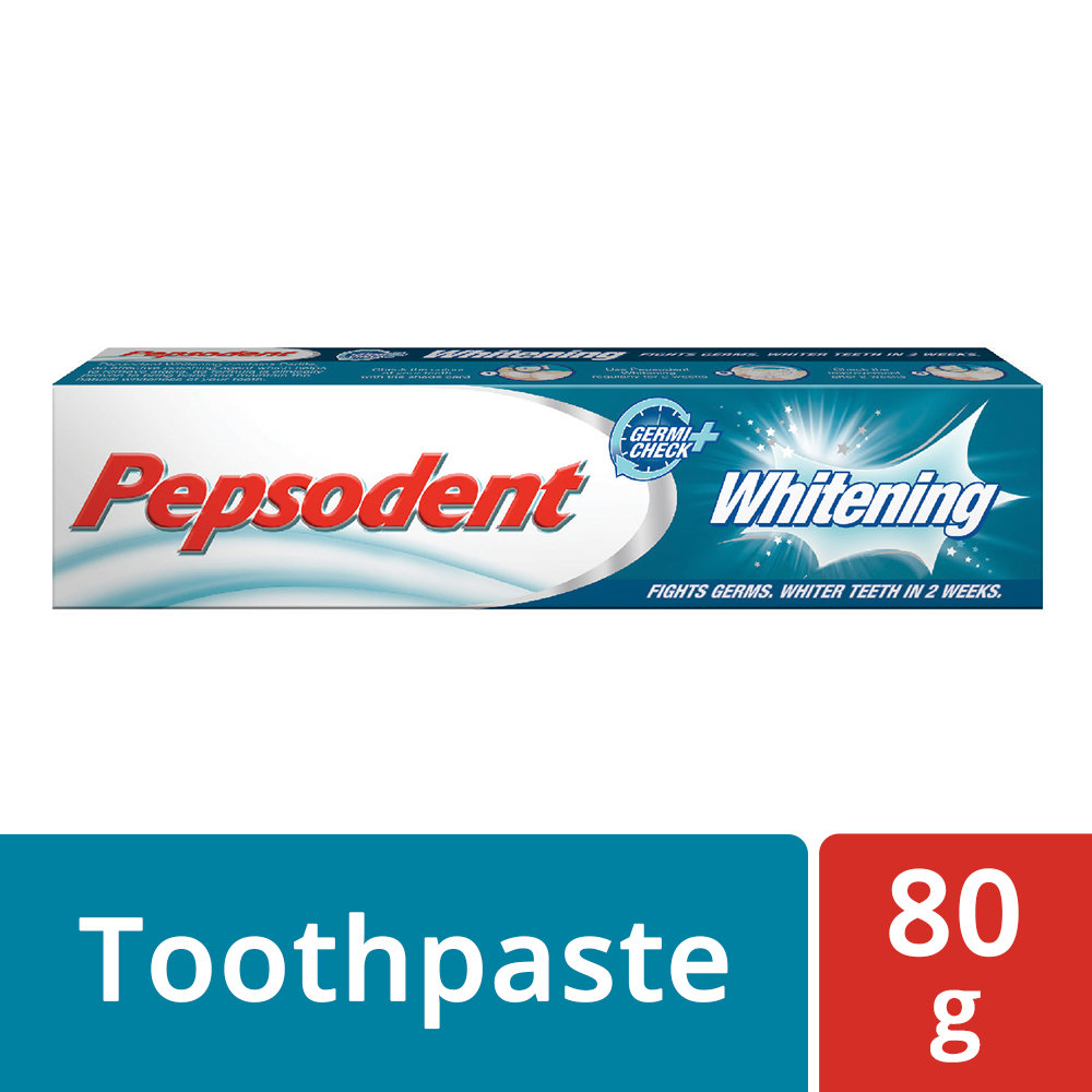 Pepsodent Whitening Germi Check+ Toothpaste, 80 gm, Pack of 1 Pepsodent Whitening Germi Check+ Toothpaste, 80 gm, Pack of 1