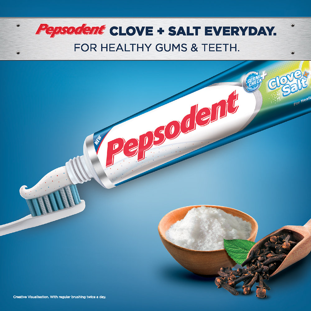Pepsodent Germi Check+ Clove & Salt Toothpaste, 100 gm, Pack of 1 Pepsodent Germi Check+ Clove & Salt Toothpaste, 100 gm, Pack of 1