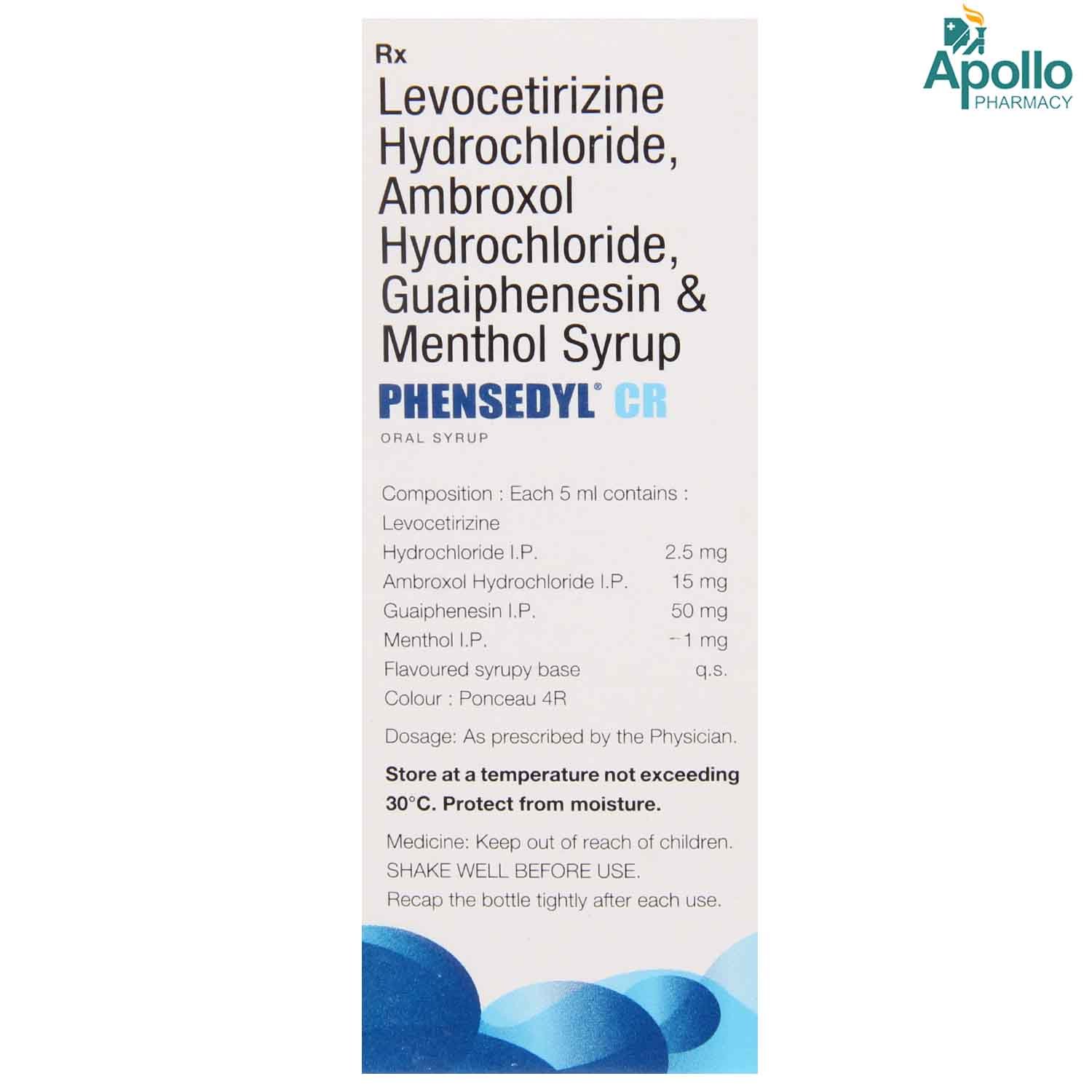 Phensedyl CR Syrup 100 ml, Pack of 1 SYRUP Phensedyl CR Syrup 100 ml, Pack of 1 SYRUP