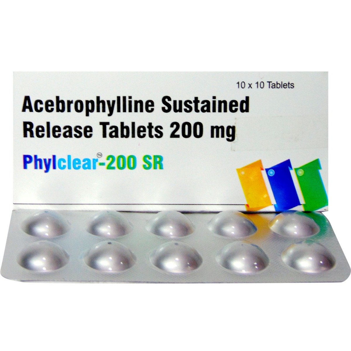 Phylclear 200mg SR Tablet 10's, Pack of 10 TABLETS Phylclear 200mg SR Tablet 10's, Pack of 10 TABLETS