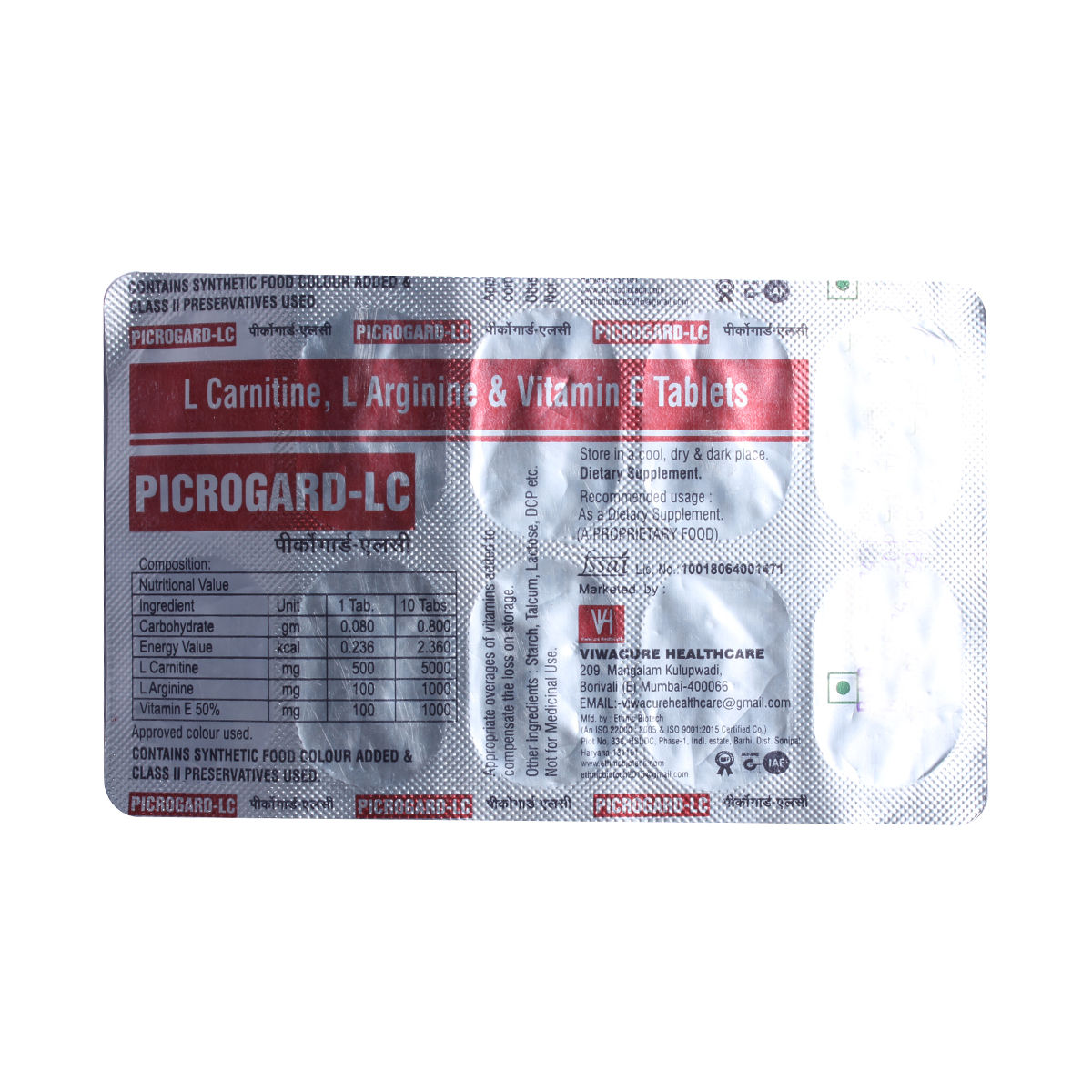 Buy Picro Gard LC Tablet 10's Online