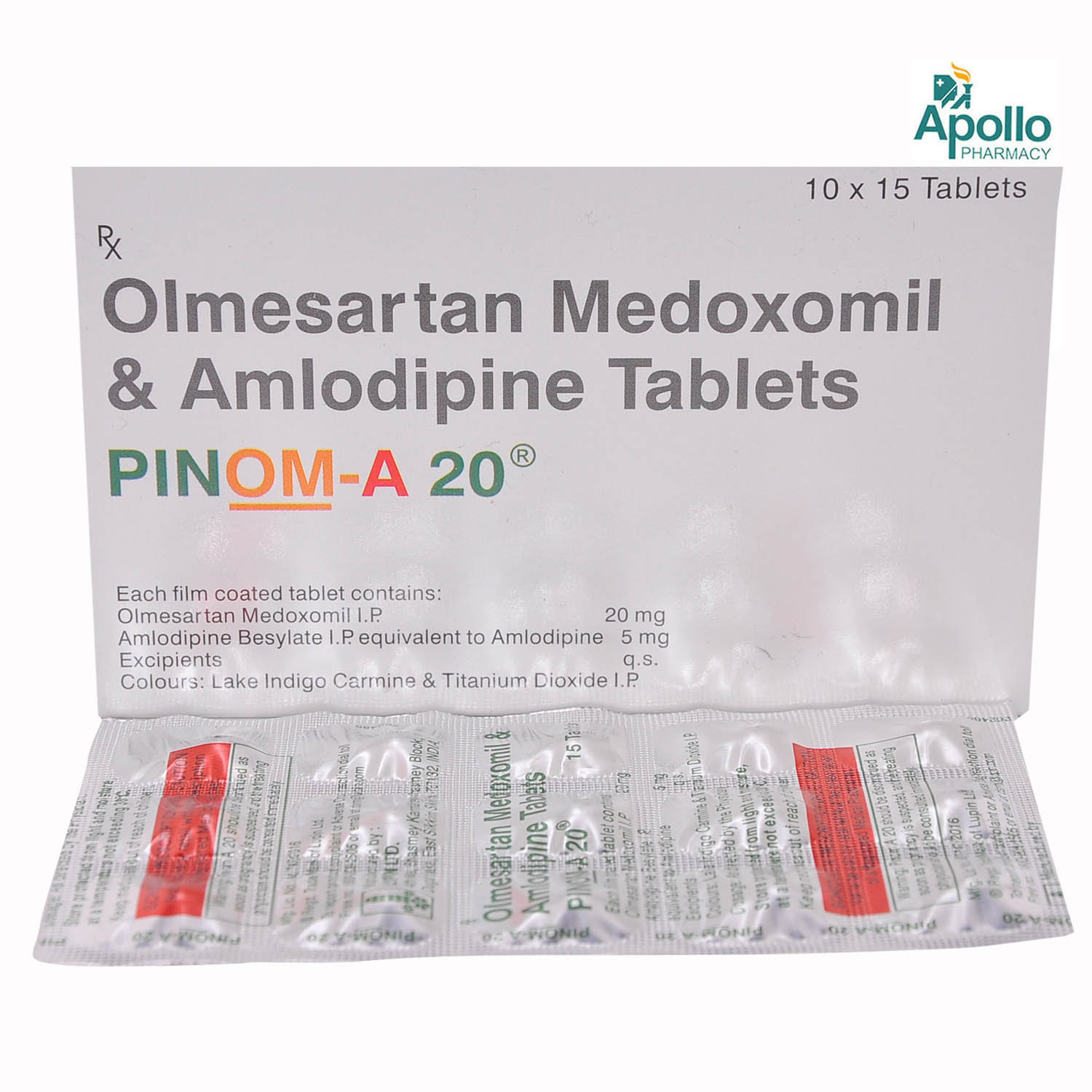 Pinom-A 20 Tablet 15's, Pack of 15 TABLETS Pinom-A 20 Tablet 15's, Pack of 15 TABLETS