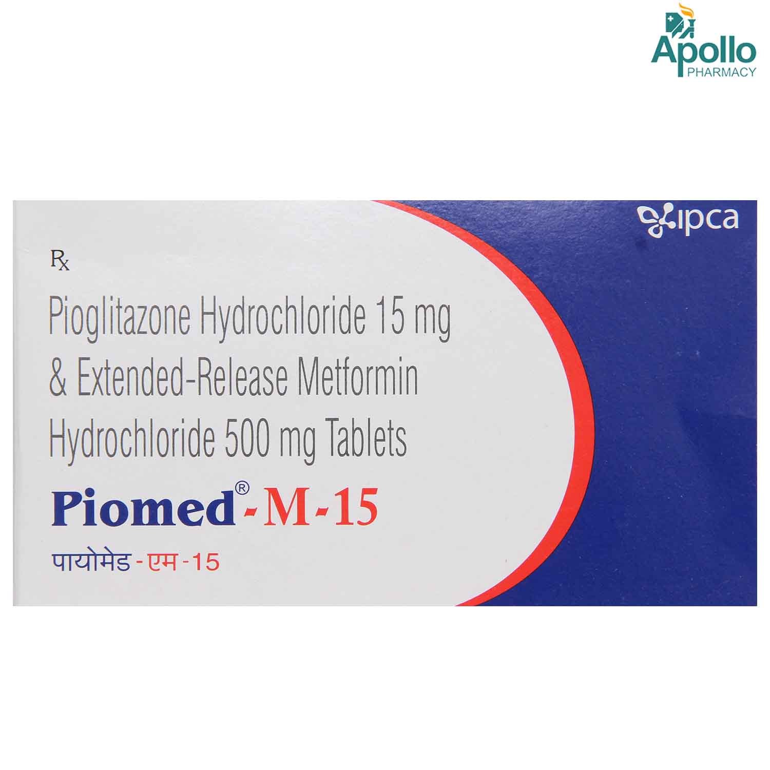 Piomed M 15 Tablet 10's, Pack of 10 TabletS Piomed M 15 Tablet 10's, Pack of 10 TabletS