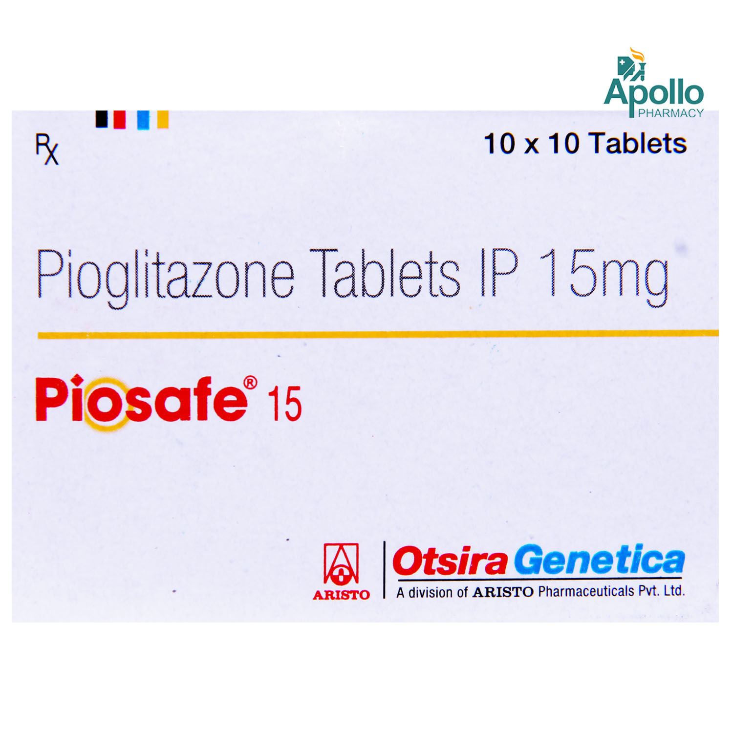 Buy Piosafe 15 Tablet 10's Online