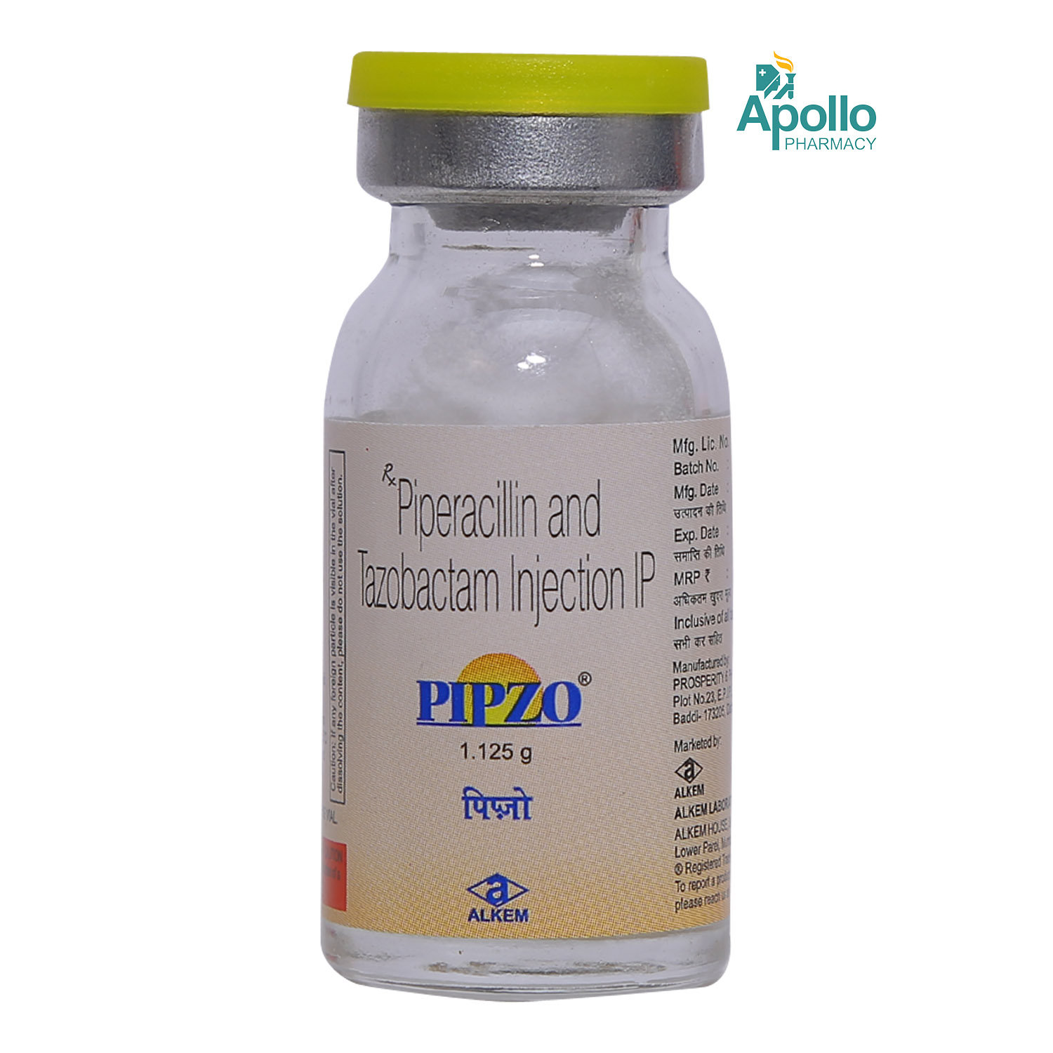 Pipzo 1.125gm Injection 1's, Pack of 1 INJECTION Pipzo 1.125gm Injection 1's, Pack of 1 INJECTION