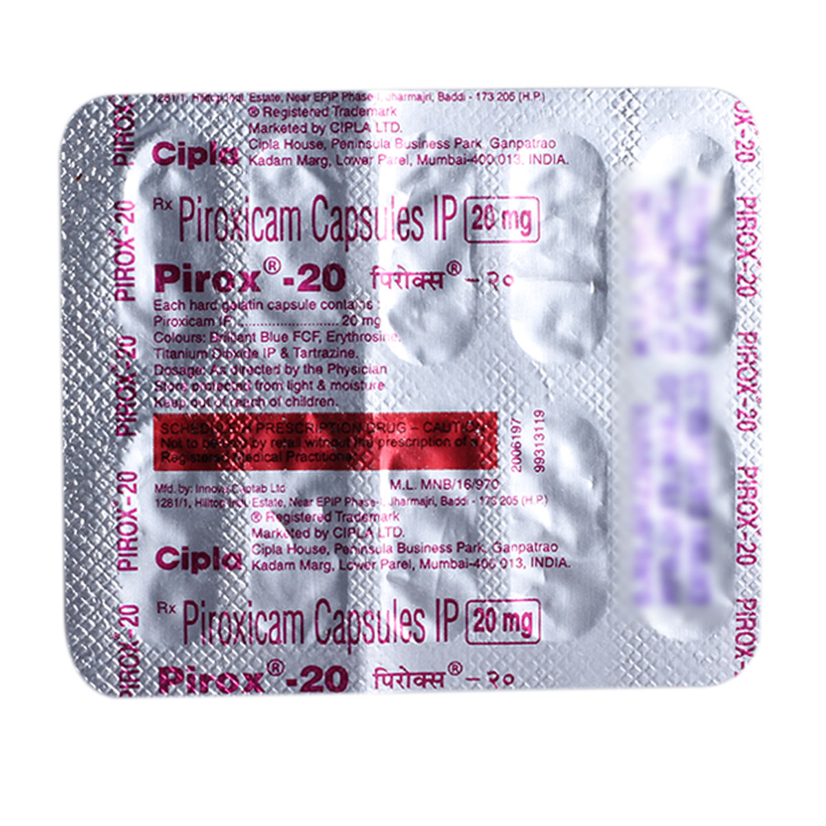 Buy PIROX CAPSULE 20MG Online