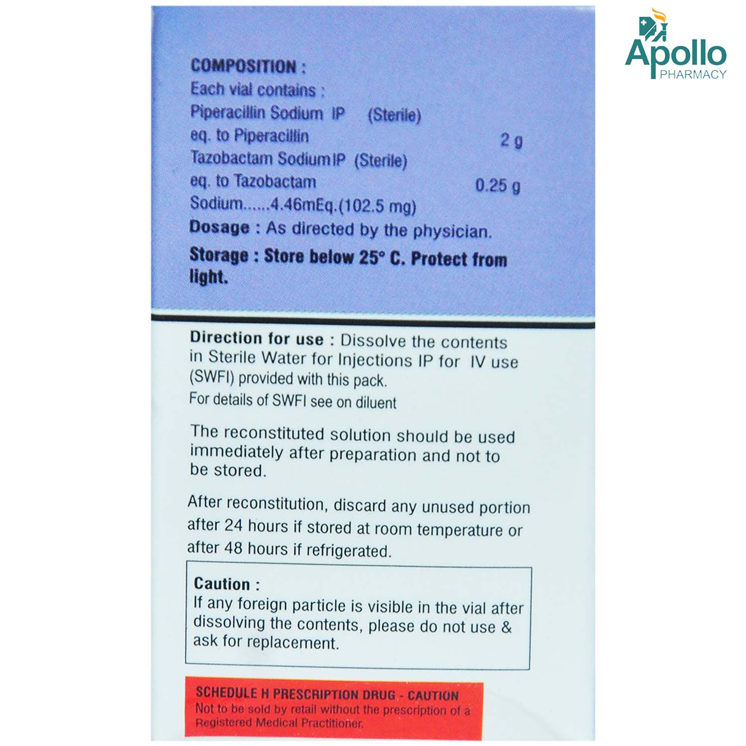 PIRACT INJECTION 2.5GM, Pack of 1 INJECTION PIRACT INJECTION 2.5GM, Pack of 1 INJECTION