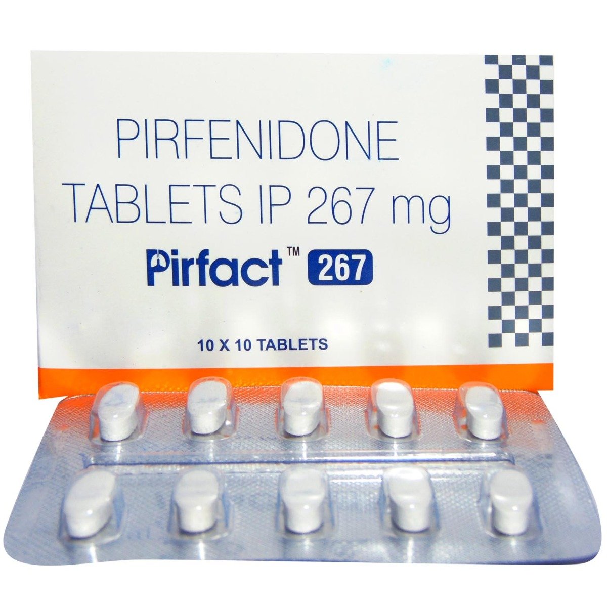 Pirfact 267 mg Tablet 10's, Pack of 10 TABLETS Pirfact 267 mg Tablet 10's, Pack of 10 TABLETS