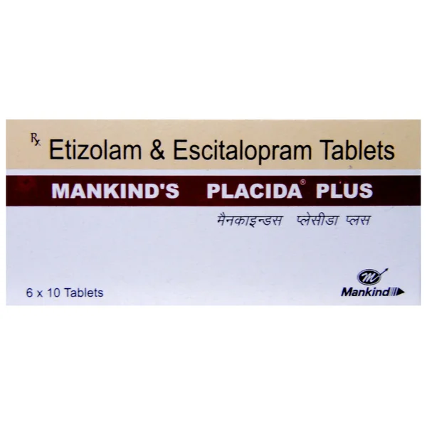 Placida Plus Tablet 10's, Pack of 10 TabletS