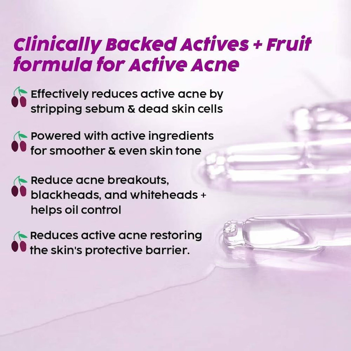 Plix Jamun Active Acne Control Dewy Serum 30 ml | 2% Salicylic Acid, Zinc, Caffiene | Reduces Acne, Excess Oil | For Acne Prone Skin, Pack of 1 Plix Jamun Active Acne Control Dewy Serum 30 ml | 2% Salicylic Acid, Zinc, Caffiene | Reduces Acne, Excess Oil | For Acne Prone Skin, Pack of 1