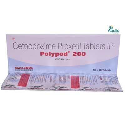 Polypod 200 mg Tablet 10's, Pack of 10 TABLETS