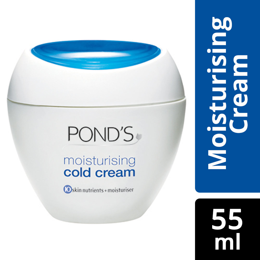Pond's Moisturising Cold Cream 55 ml | With 10 Skin Nutrients & Moisturizers | Nourishes, Moisturises & Protects Skin | For Soft Glowing Skin In Winter, Pack of 1 Pond's Moisturising Cold Cream 55 ml | With 10 Skin Nutrients & Moisturizers | Nourishes, Moisturises & Protects Skin | For Soft Glowing Skin In Winter, Pack of 1