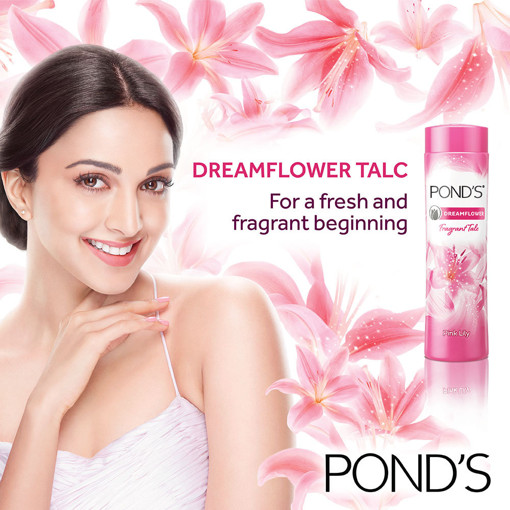 Pond's Dreamflower Fragrant Pink Lily Talc Powder 50 gm | Reduce Sweat | Controls Body Odour With Pink Lily Fragrance, Pack of 1 Pond's Dreamflower Fragrant Pink Lily Talc Powder 50 gm | Reduce Sweat | Controls Body Odour With Pink Lily Fragrance, Pack of 1