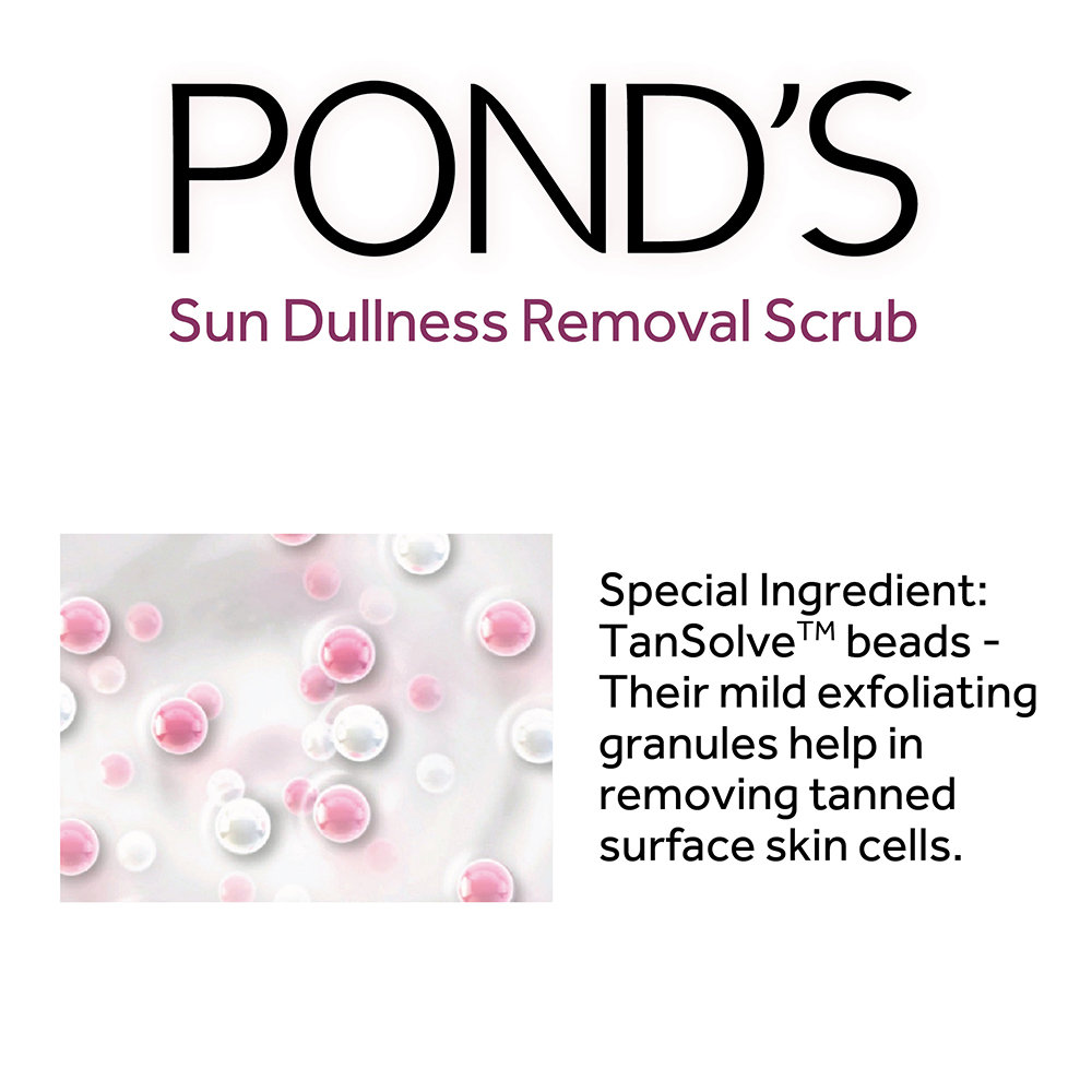 Pond's Bright Beauty Face Scrub 100 gm | Cleanses & Purifies Skin | Blackheads & Tan Removal Scrub | For Instant Glowing Skin, Pack of 1 Pond's Bright Beauty Face Scrub 100 gm | Cleanses & Purifies Skin | Blackheads & Tan Removal Scrub | For Instant Glowing Skin, Pack of 1