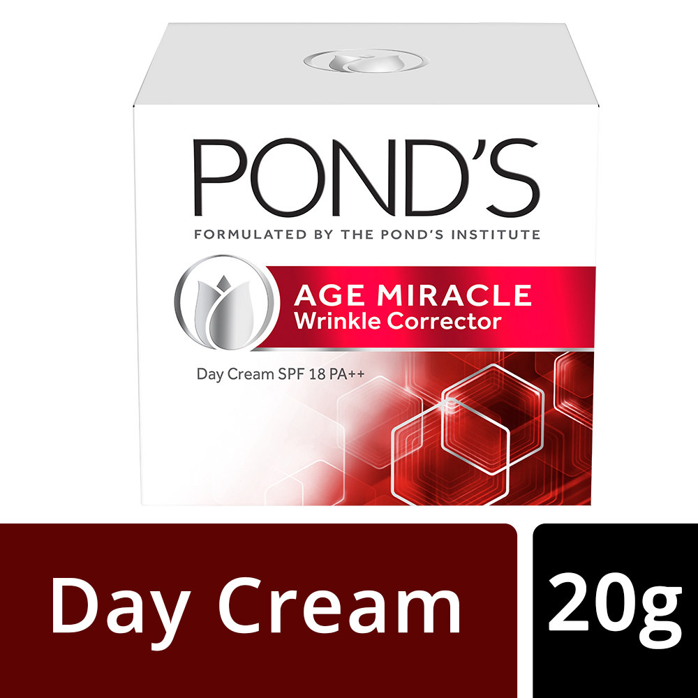 Pond's Age Miracle SPF 18 PA++ Day Cream, 20 gm, Pack of 1 Pond's Age Miracle SPF 18 PA++ Day Cream, 20 gm, Pack of 1