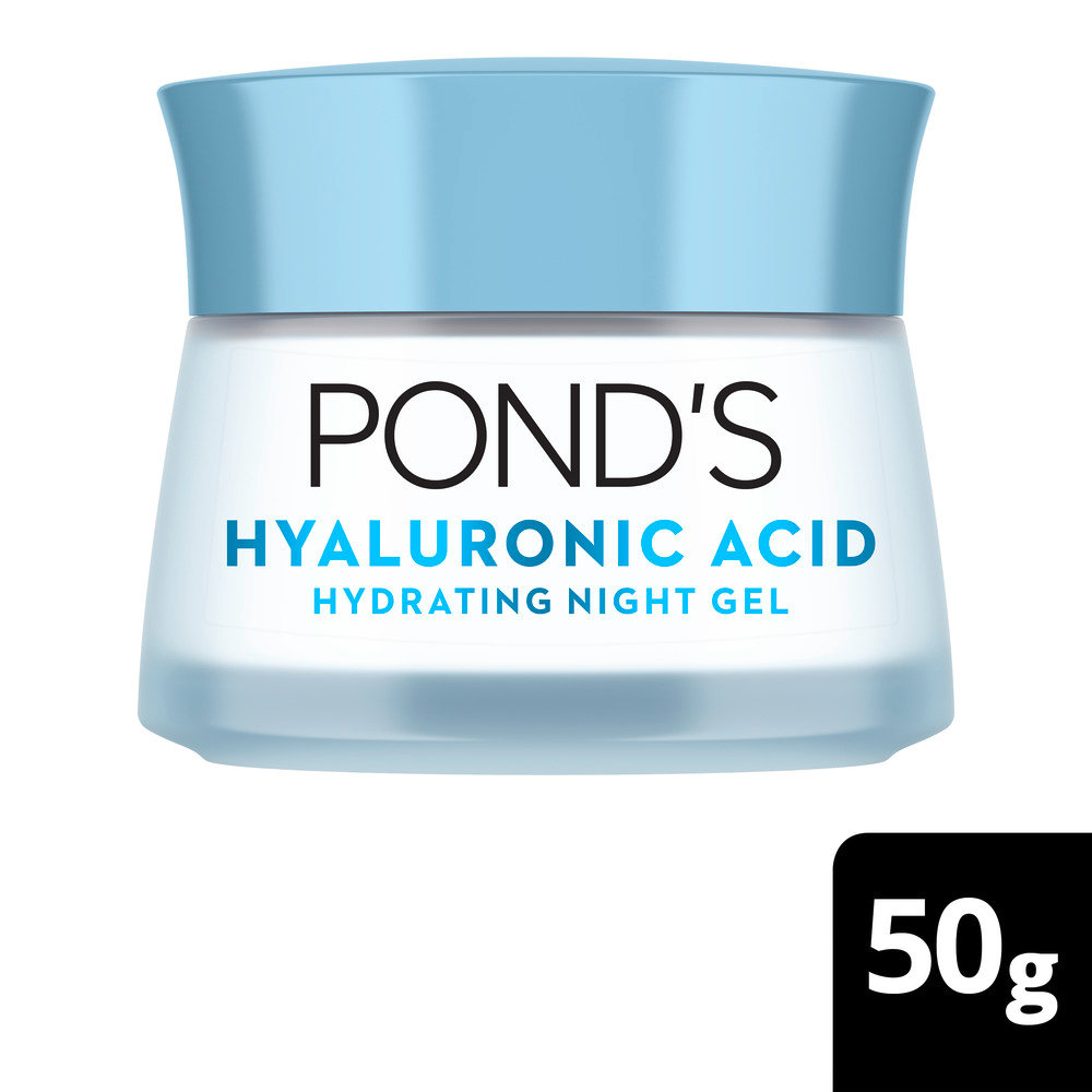 Pond's Hydralight Hyaluronic Acid Hydrating Night Gel 50 gm | Hyaluronic Acid & Pentavitin | Plumps Skin For 72 Hrs | Reduces Moisture Loss, Pack of 1 Pond's Hydralight Hyaluronic Acid Hydrating Night Gel 50 gm | Hyaluronic Acid & Pentavitin | Plumps Skin For 72 Hrs | Reduces Moisture Loss, Pack of 1