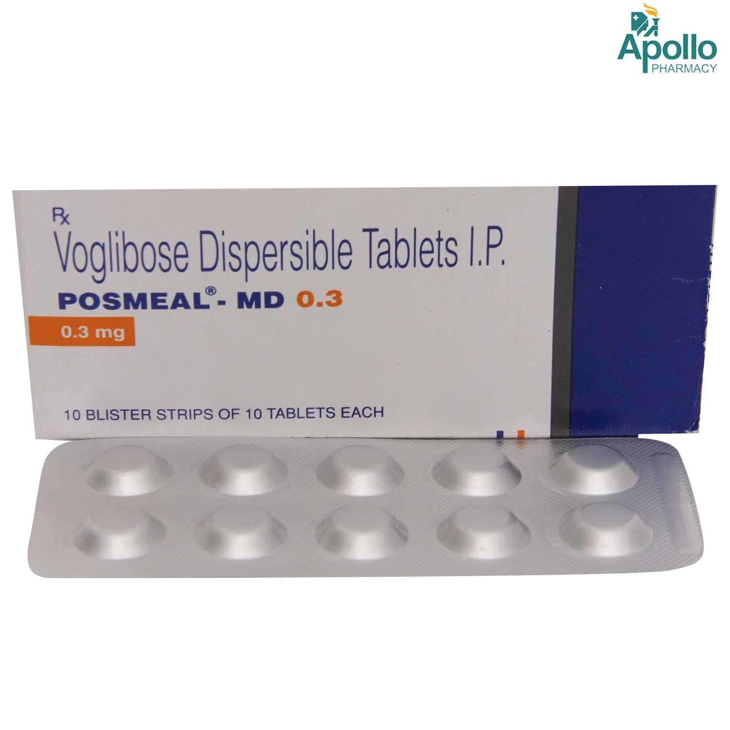 Posmeal MD 0.3 Tablet 10's, Pack of 10 TABLETS Posmeal MD 0.3 Tablet 10's, Pack of 10 TABLETS