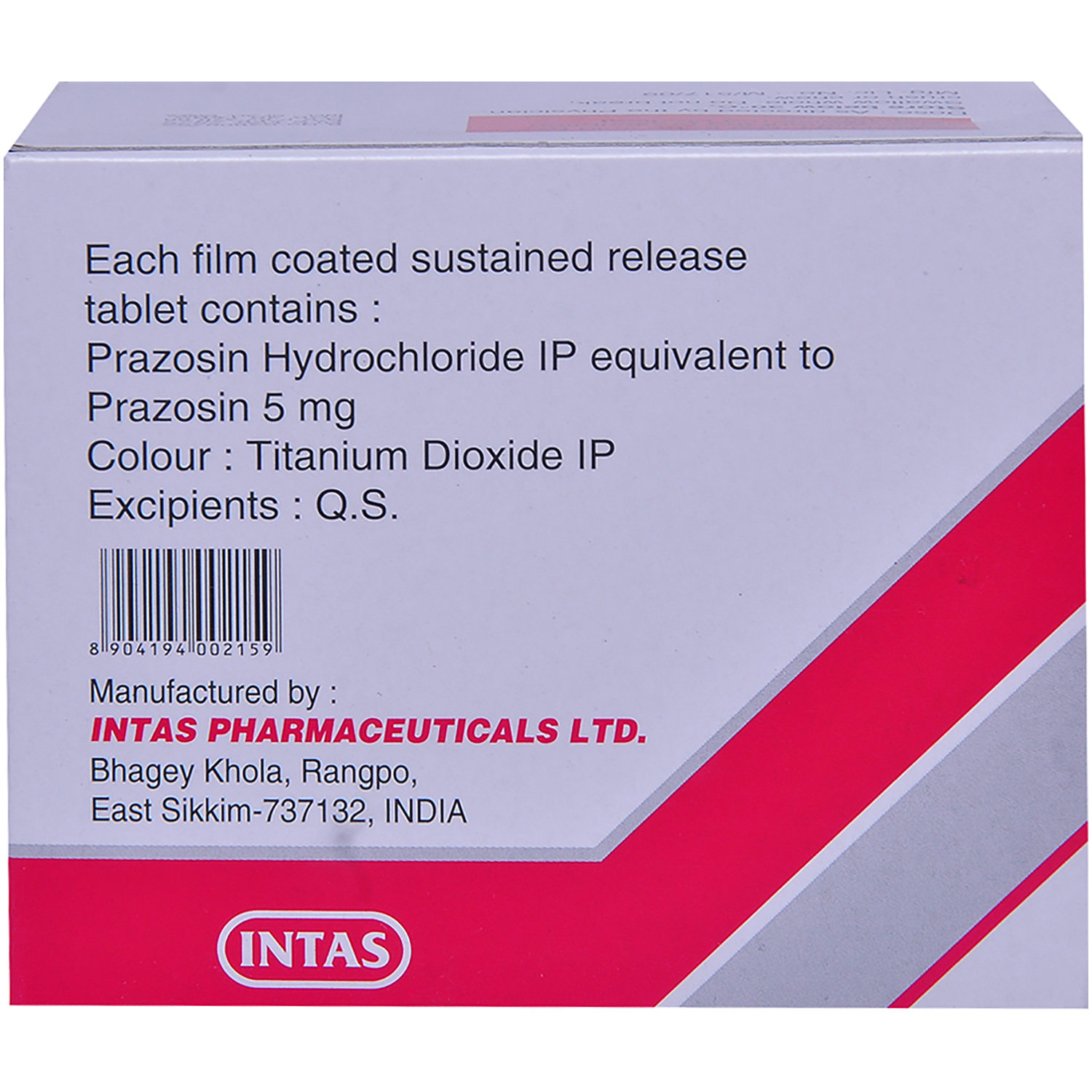 Prazopill XL 5 Tablet 30's, Pack of 30 TABLETS Prazopill XL 5 Tablet 30's, Pack of 30 TABLETS