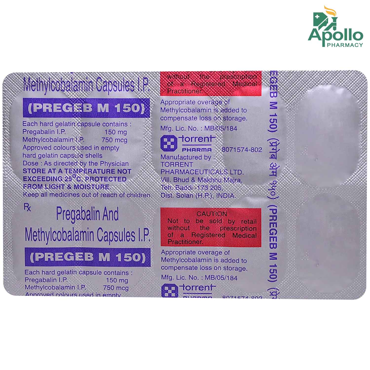 Pregeb M 150 Capsule 10's, Pack of 10 Pregeb M 150 Capsule 10's, Pack of 10