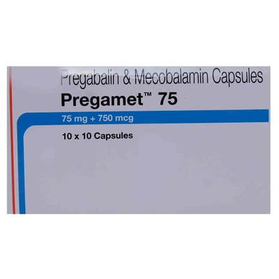 Pregamet 75 Capsule 10's, Pack of 10 CapsuleS