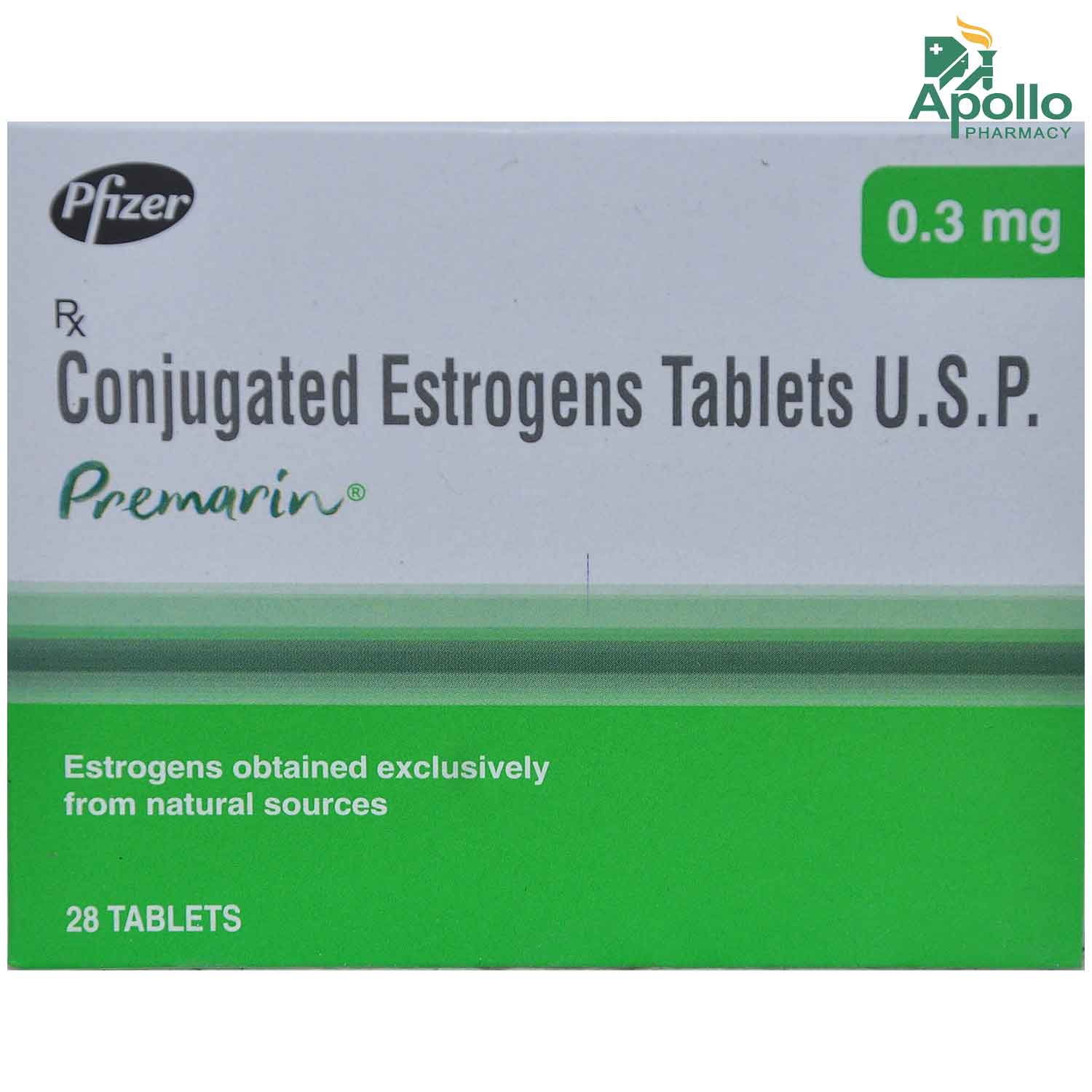 Buy Premarin 0.3 mg Tablet 28's Online