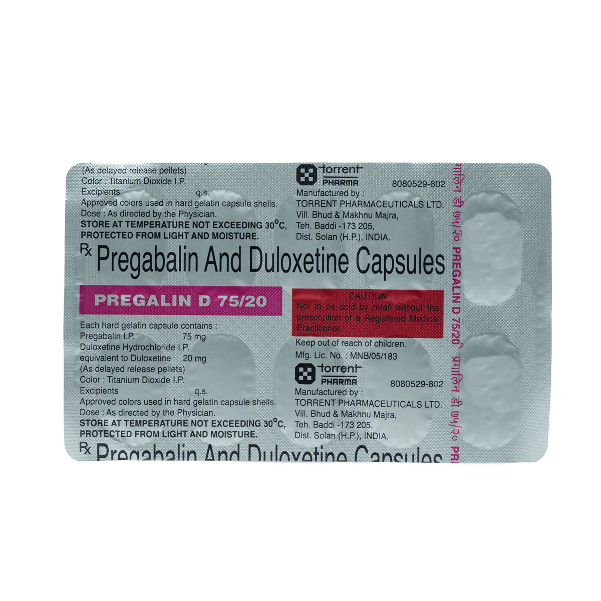 Buy Pregalin D 75/20 Capsule 10's Online