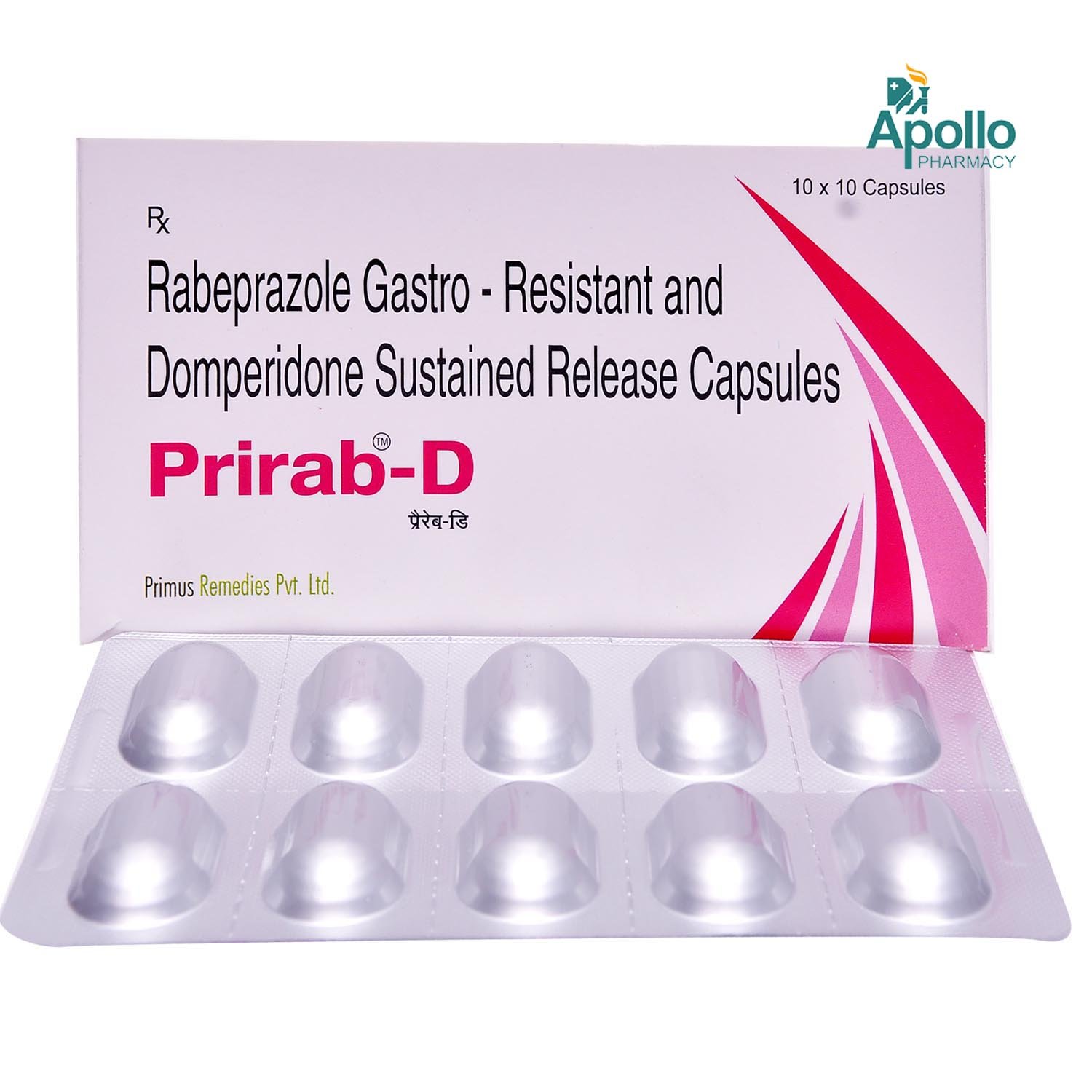 Prirab-D Capsule 10's, Pack of 10 Prirab-D Capsule 10's, Pack of 10