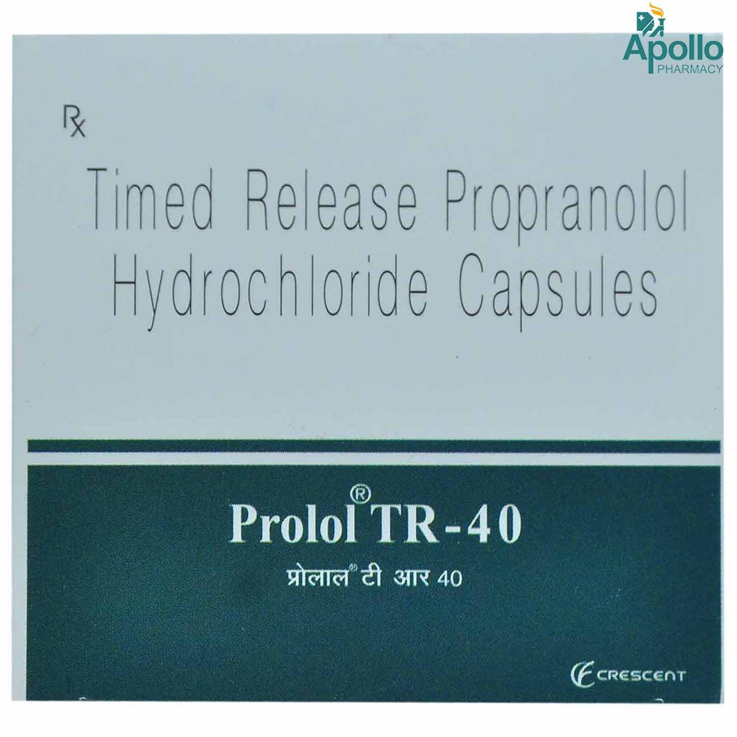 Prolol TR-40 Capsule 10's, Pack of 10 CAPSULES Prolol TR-40 Capsule 10's, Pack of 10 CAPSULES