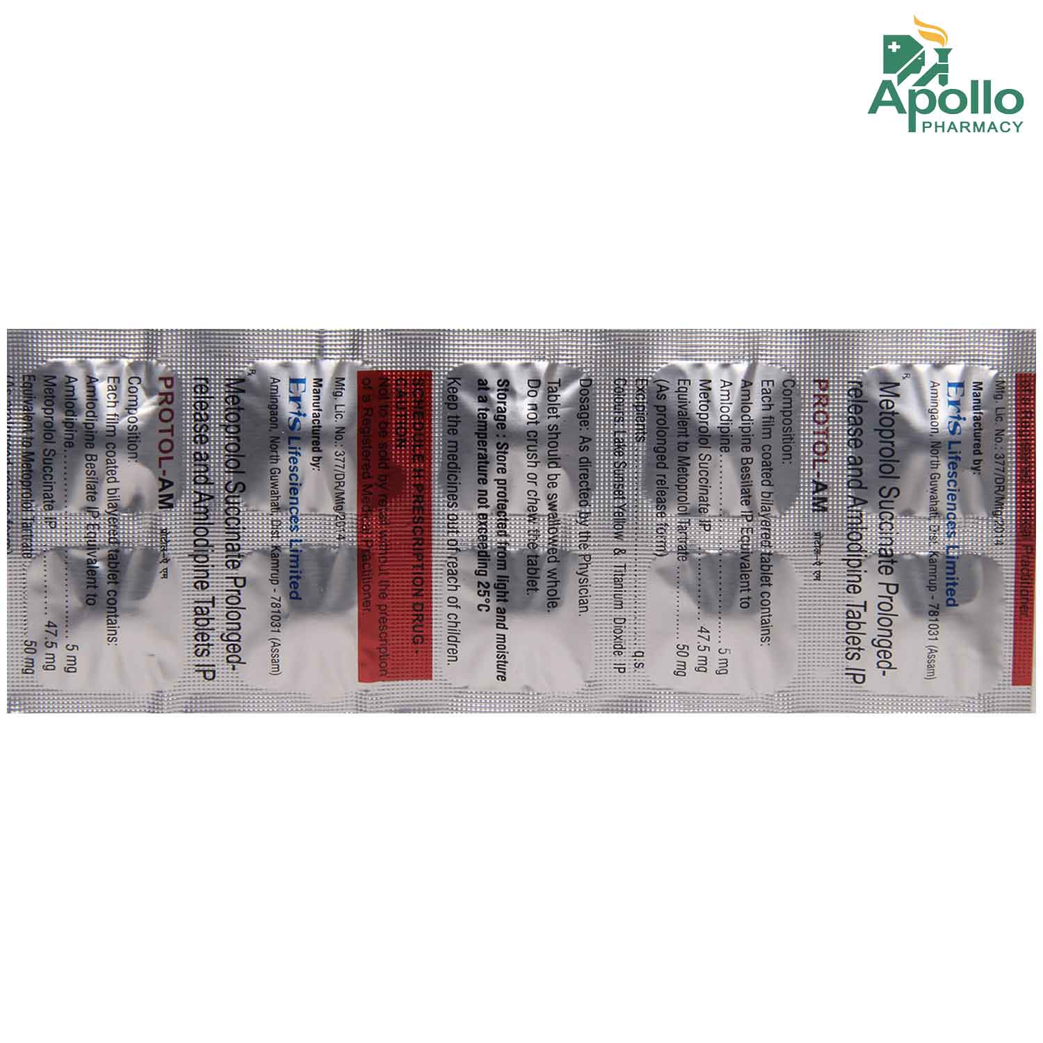 Protol-AM Tablet 10's, Pack of 10 TABLETS Protol-AM Tablet 10's, Pack of 10 TABLETS