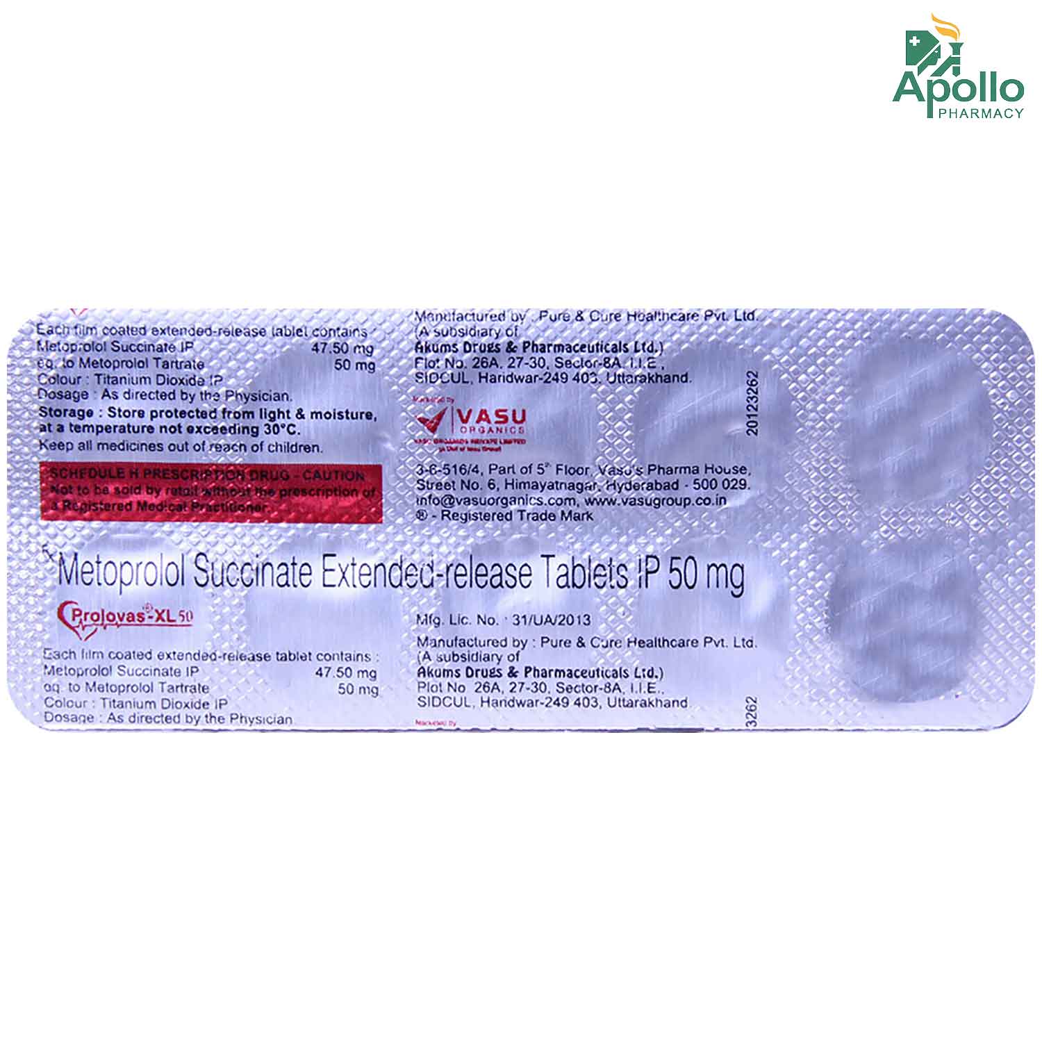 Prolovas-XL 50 Tablet 10's, Pack of 10 TABLETS Prolovas-XL 50 Tablet 10's, Pack of 10 TABLETS