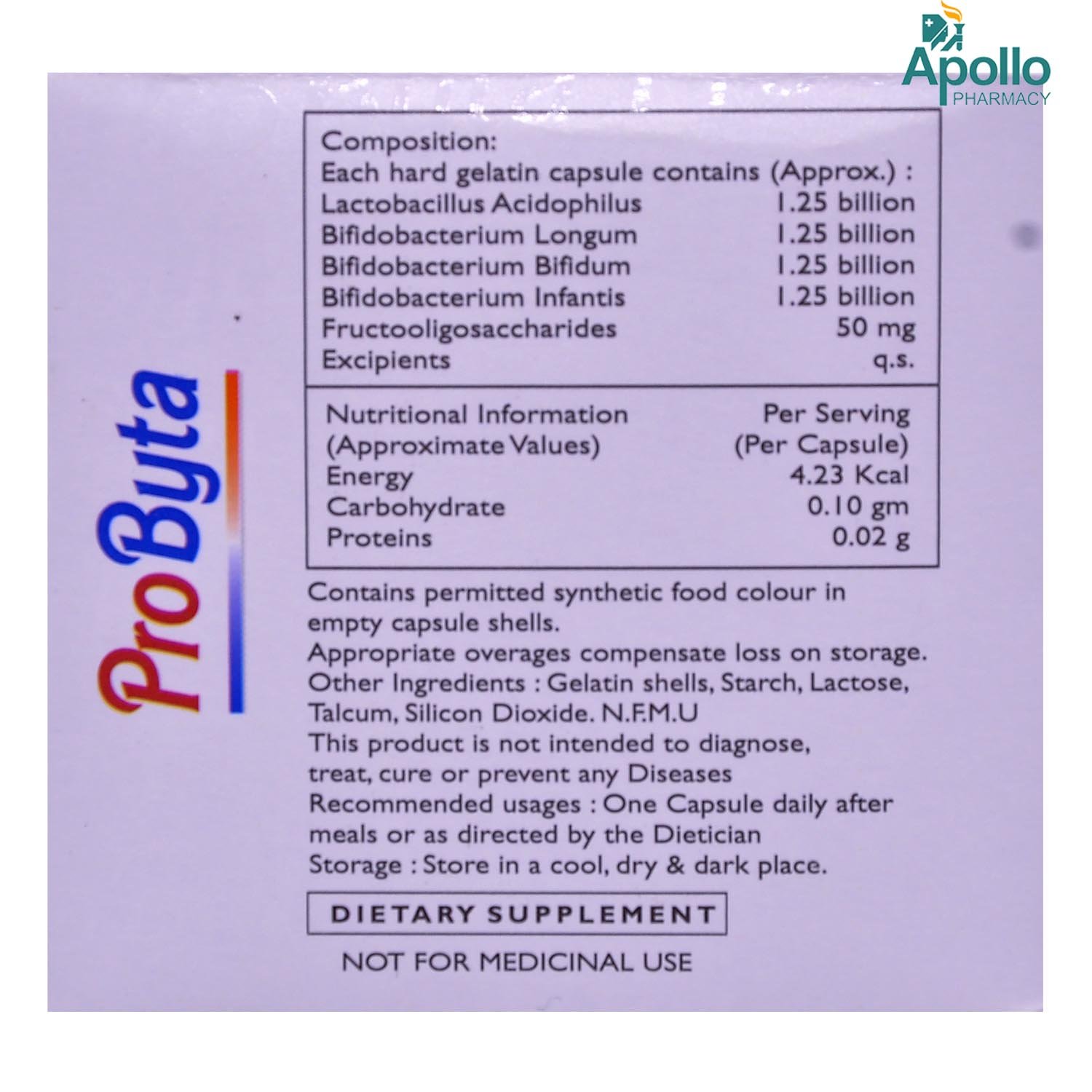 PROBYTA CAPSULE 10'S, Pack of 10 CapsuleS PROBYTA CAPSULE 10'S, Pack of 10 CapsuleS