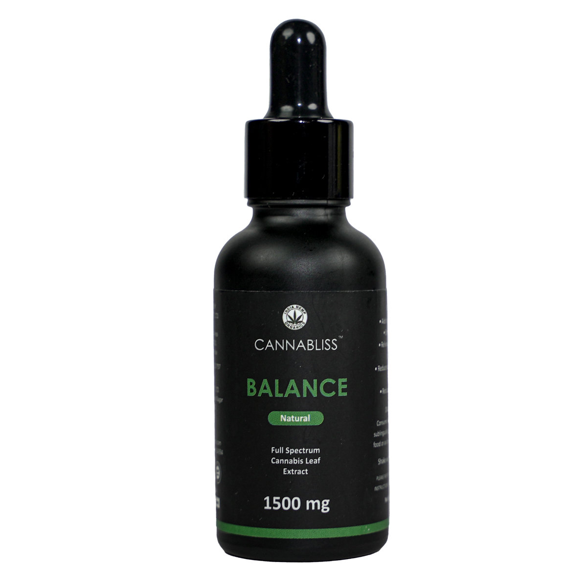 Cannabliss Balance 1500 mg Oil, 30 ml, Pack of 1 Cannabliss Balance 1500 mg Oil, 30 ml, Pack of 1