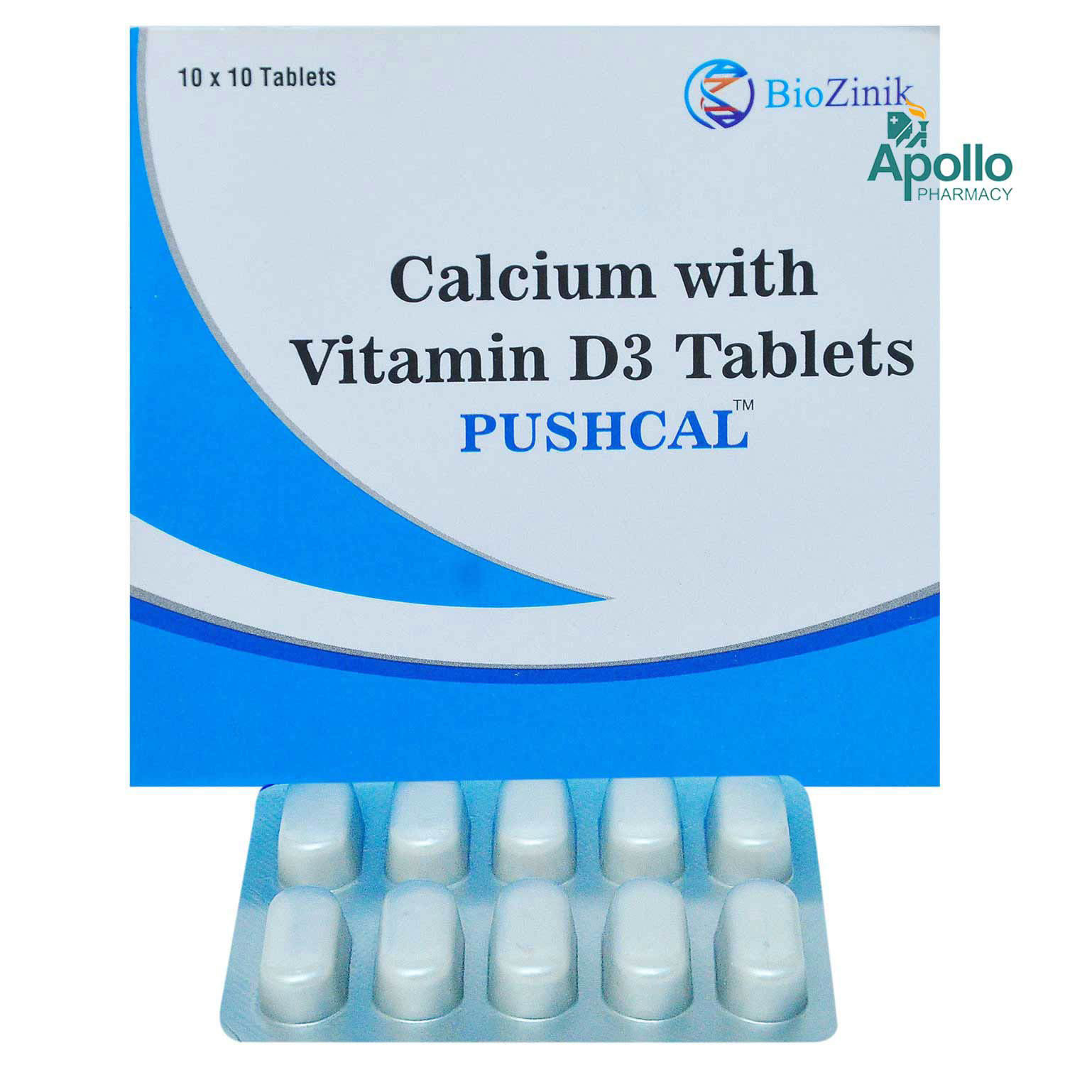 Pushcal Tablet 10's, Pack of 10 Pushcal Tablet 10's, Pack of 10