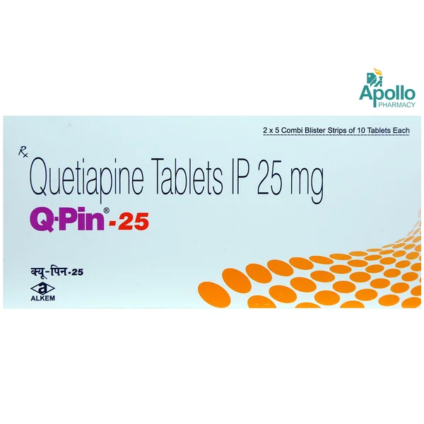 Q Pin 25 Tablet 10's, Pack of 10 TABLETS
